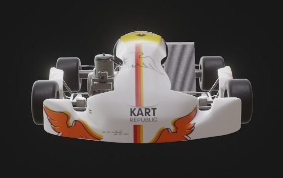 Go Kart  KartRepublic Low-poly 3D model_15