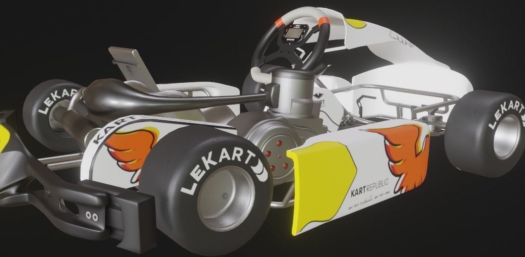 Go Kart  KartRepublic Low-poly 3D model_11