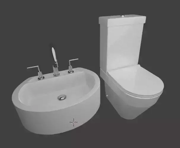 bathroom toilet and sink