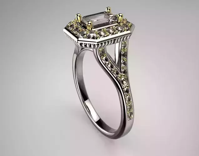 Platinum ring with Diamonds