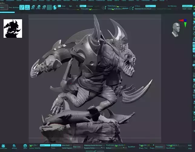Slark Inmortal  Dota 2 - 3D print model