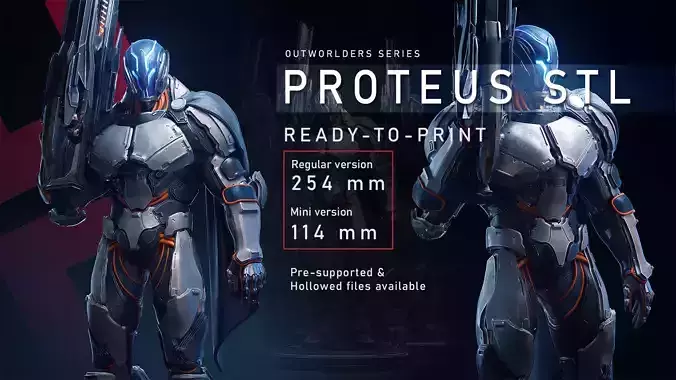 Proteus STL for 3D Printing - Outworlders Series