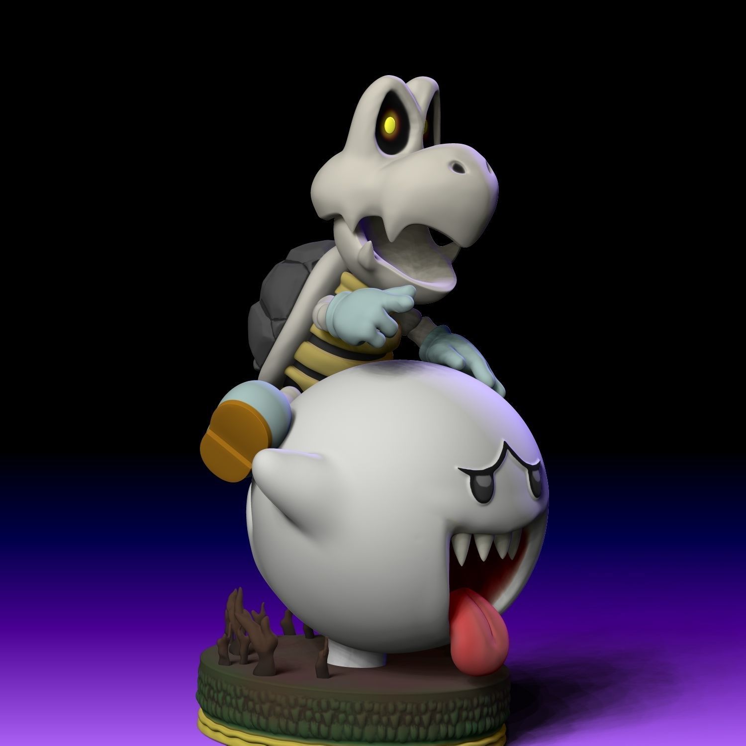 DRY BONES - HUESOS SECOS - HALLOWEEN - MARIO BROS Y BOO 3D print model_6
