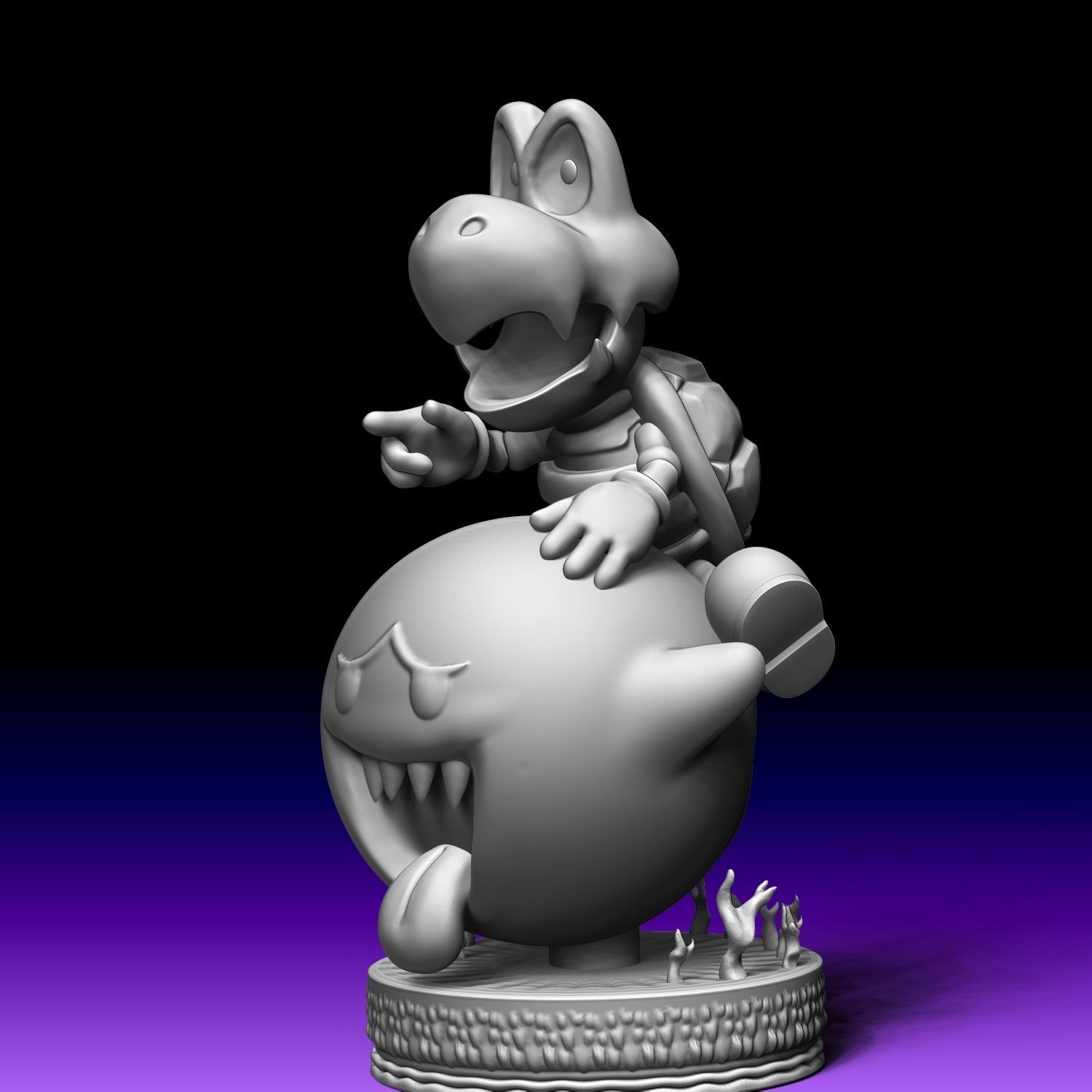 DRY BONES - HUESOS SECOS - HALLOWEEN - MARIO BROS Y BOO 3D print model_7