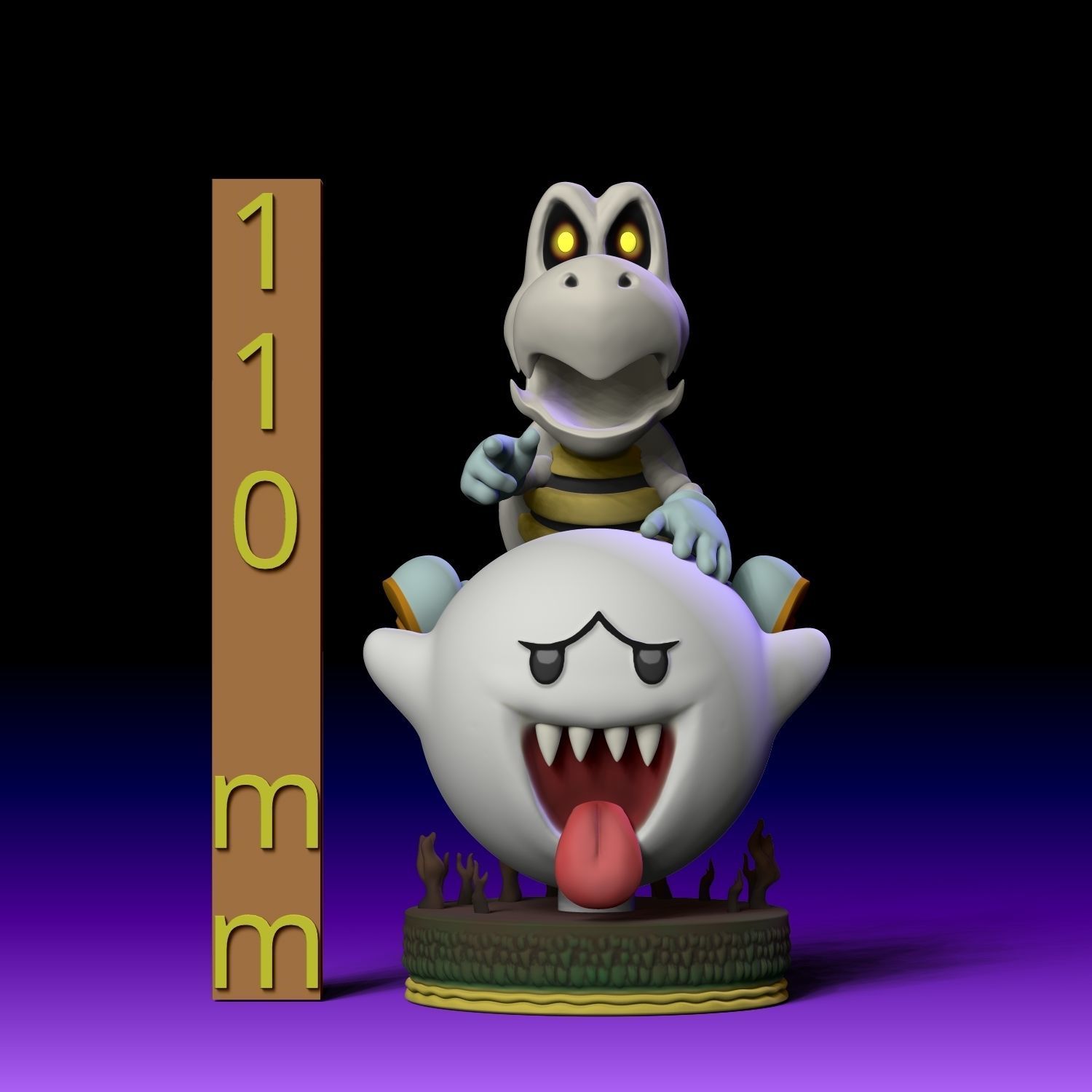 DRY BONES - HUESOS SECOS - HALLOWEEN - MARIO BROS Y BOO 3D print model_8