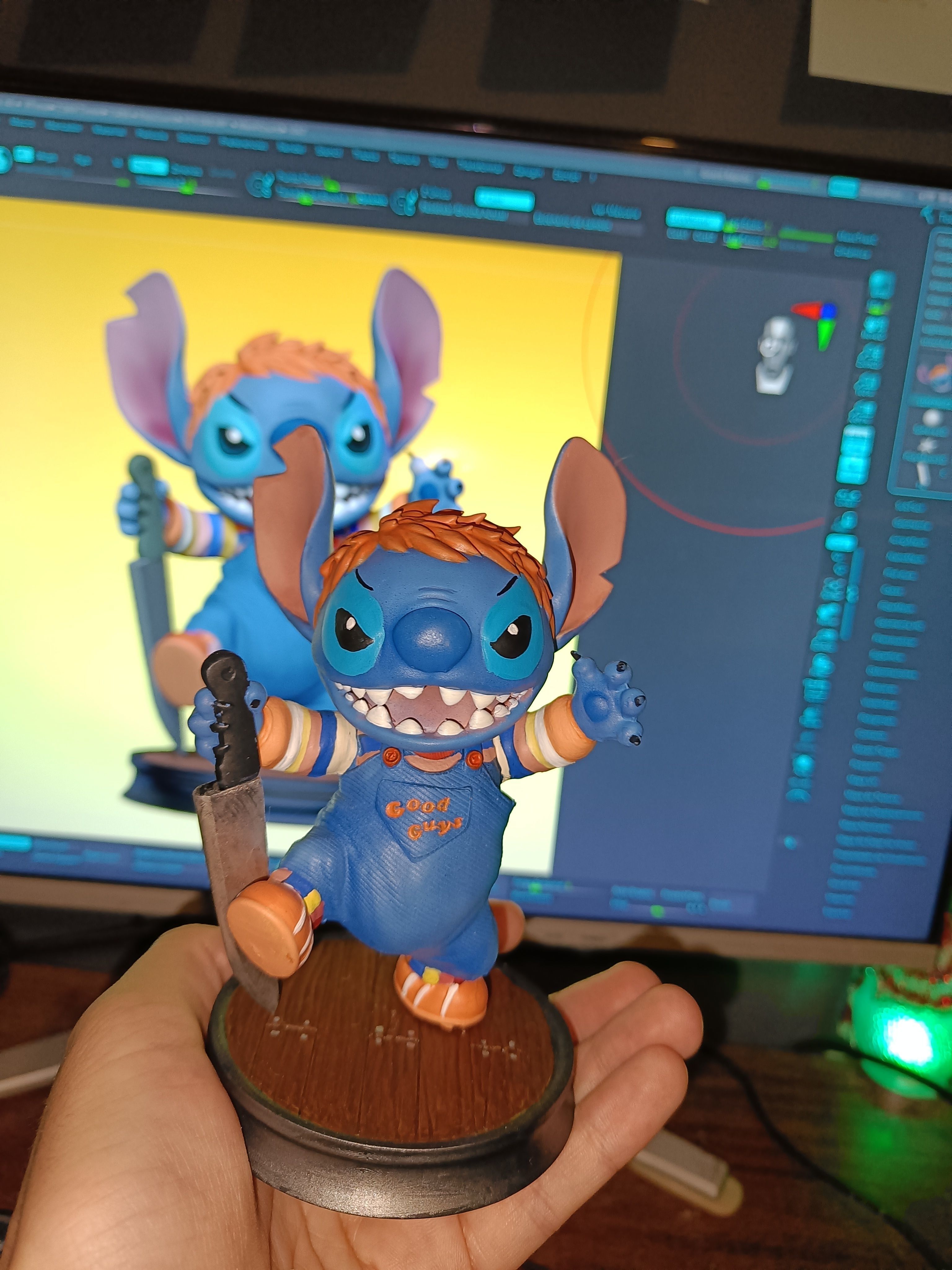 STITCH HALLOWEEN - CHUCKY COSPLAY - DISNEY - LILO y STITCH 3D print model_3