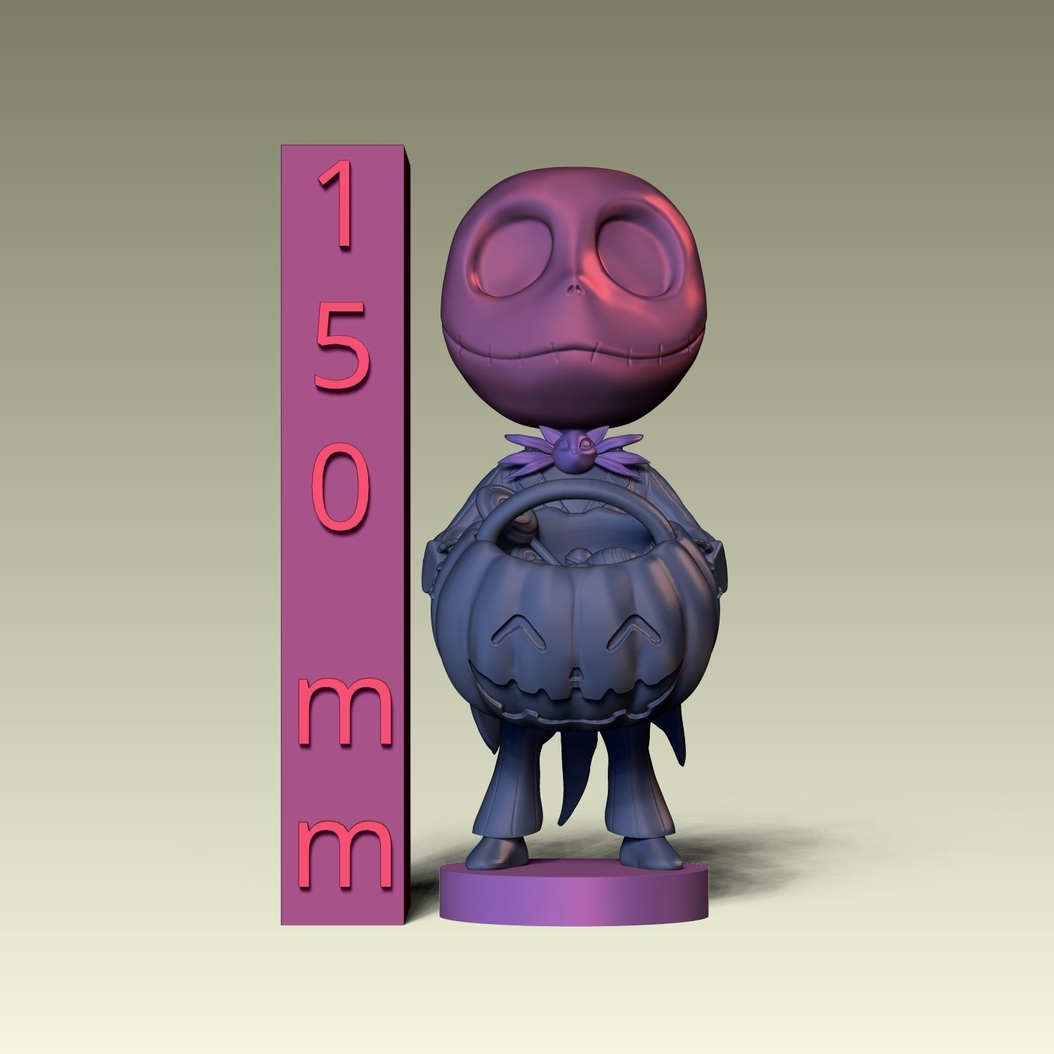 The Nightmare Before Christmas - JACK SKELLINGTON - HALLOWEEN  3D print model_6