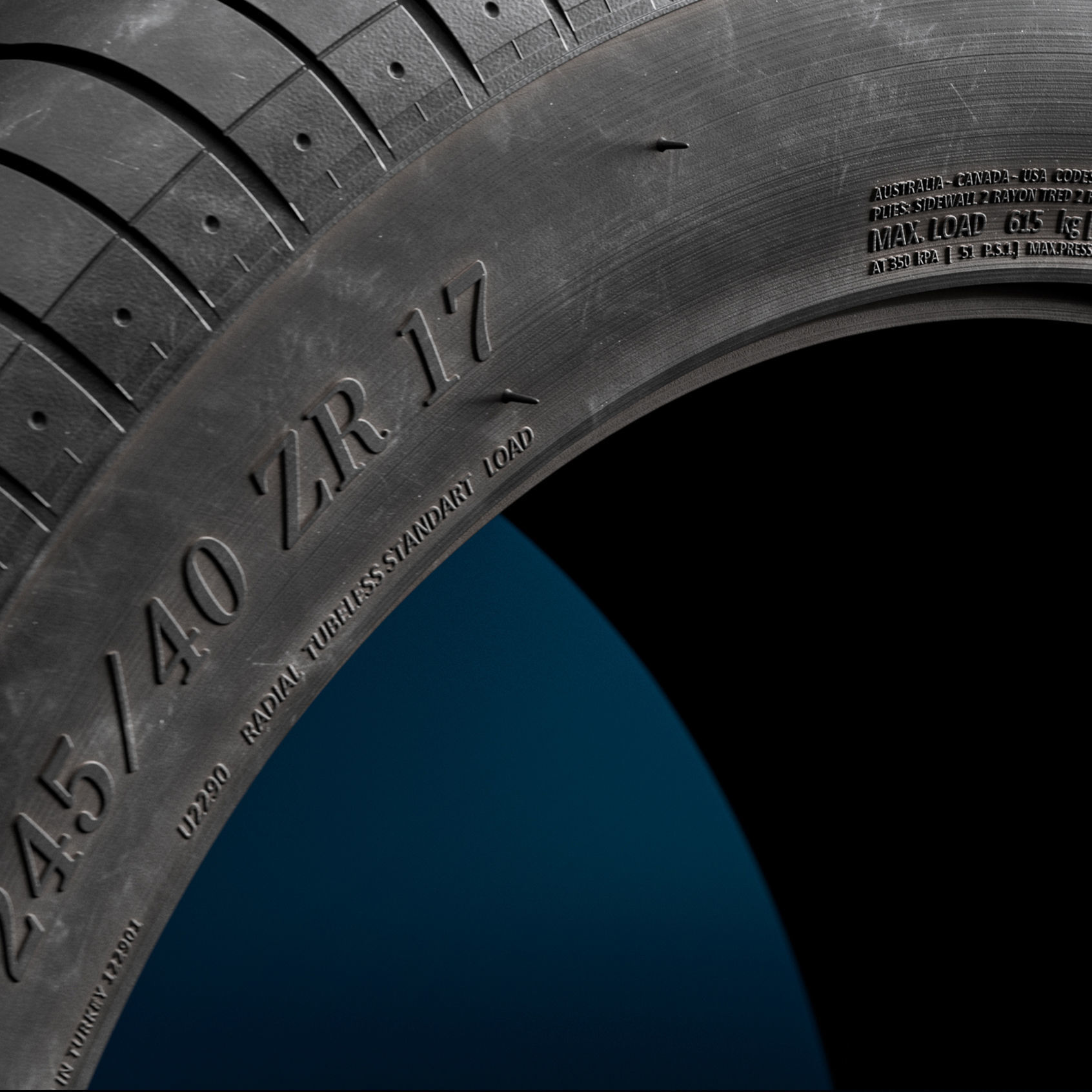 Pirelli Pzero Asimmetrico - CAD model 3D model_3