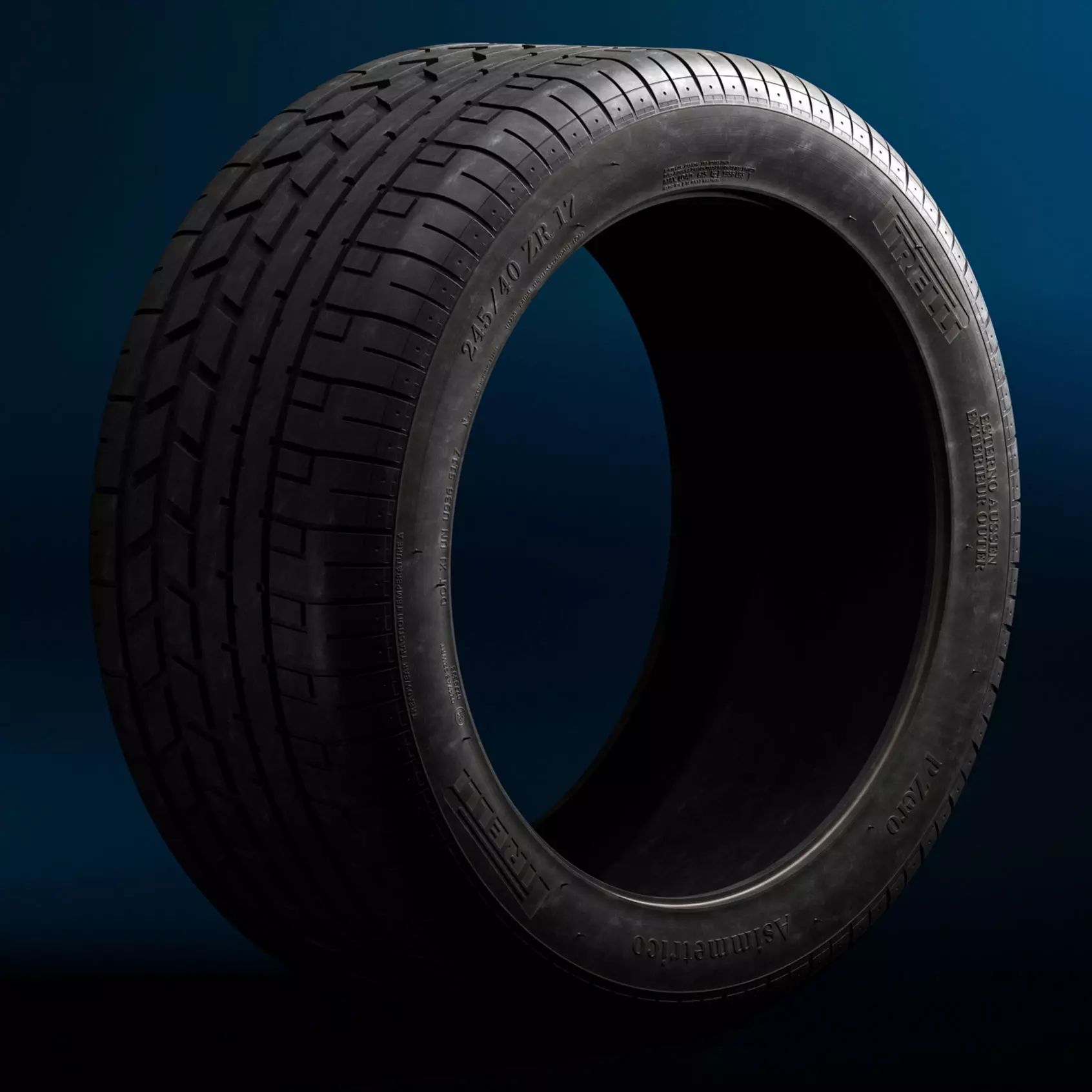 Pirelli Pzero Asimmetrico - CAD model 3D model_0