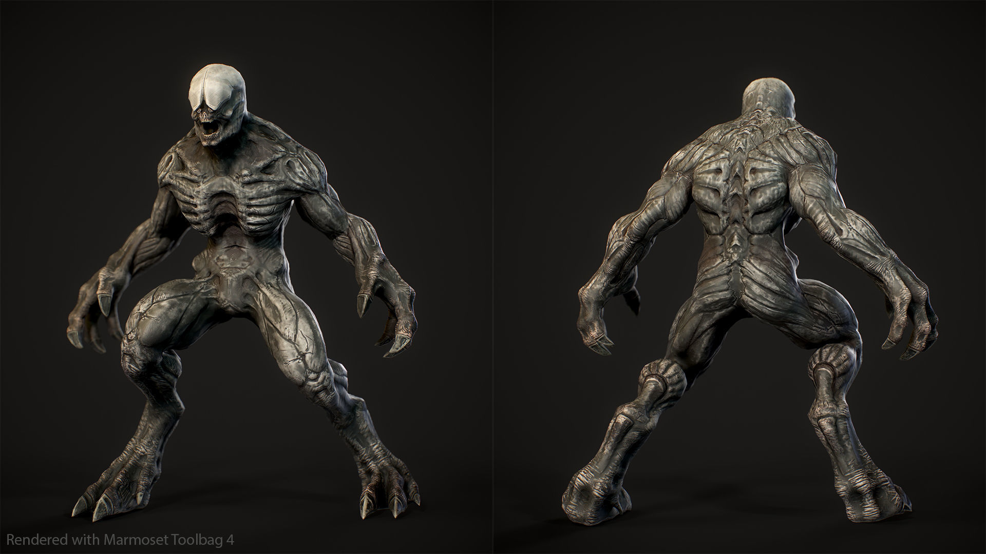 Horror Demon Creature v3 with 66 animations Low-poly 3D model_3
