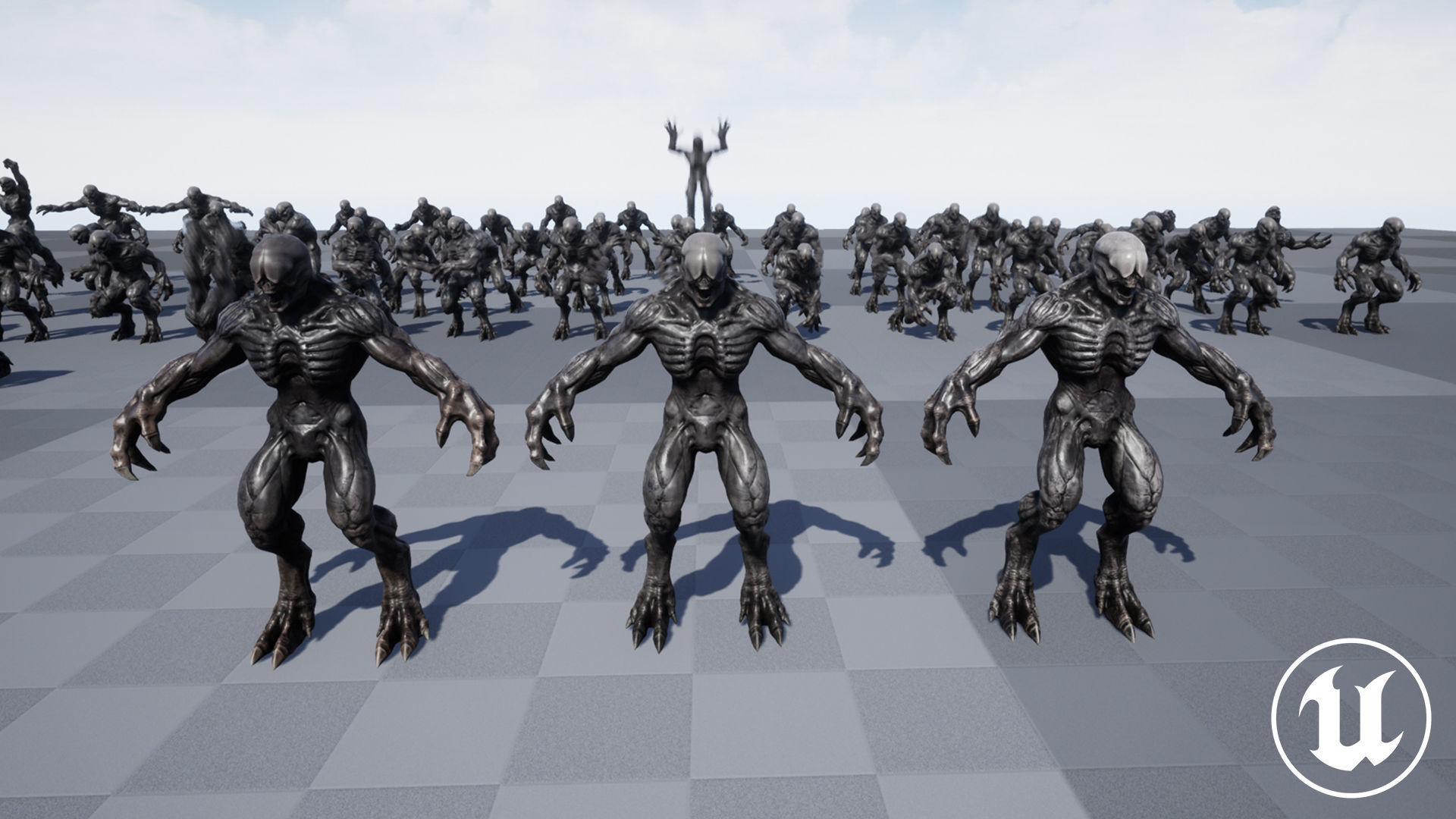 Horror Demon Creature v3 with 66 animations Low-poly 3D model_10