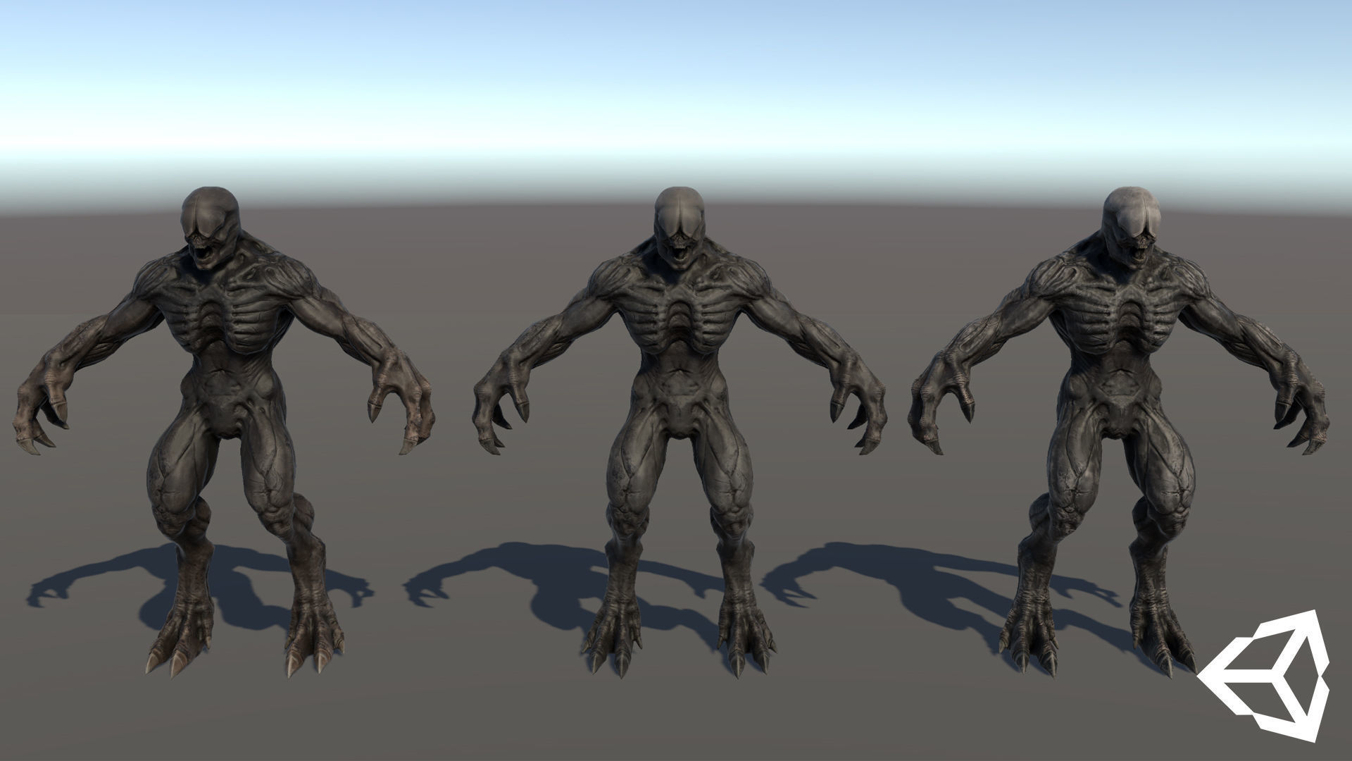Horror Demon Creature v3 with 66 animations Low-poly 3D model_11