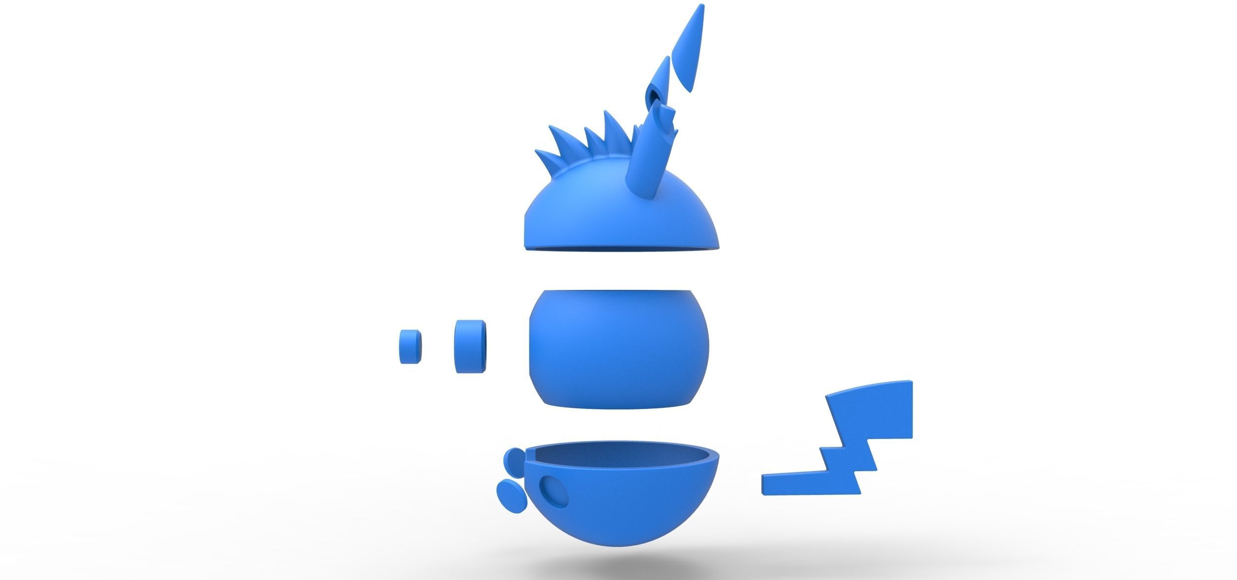 Pikachu Spike orb 3D print model_20