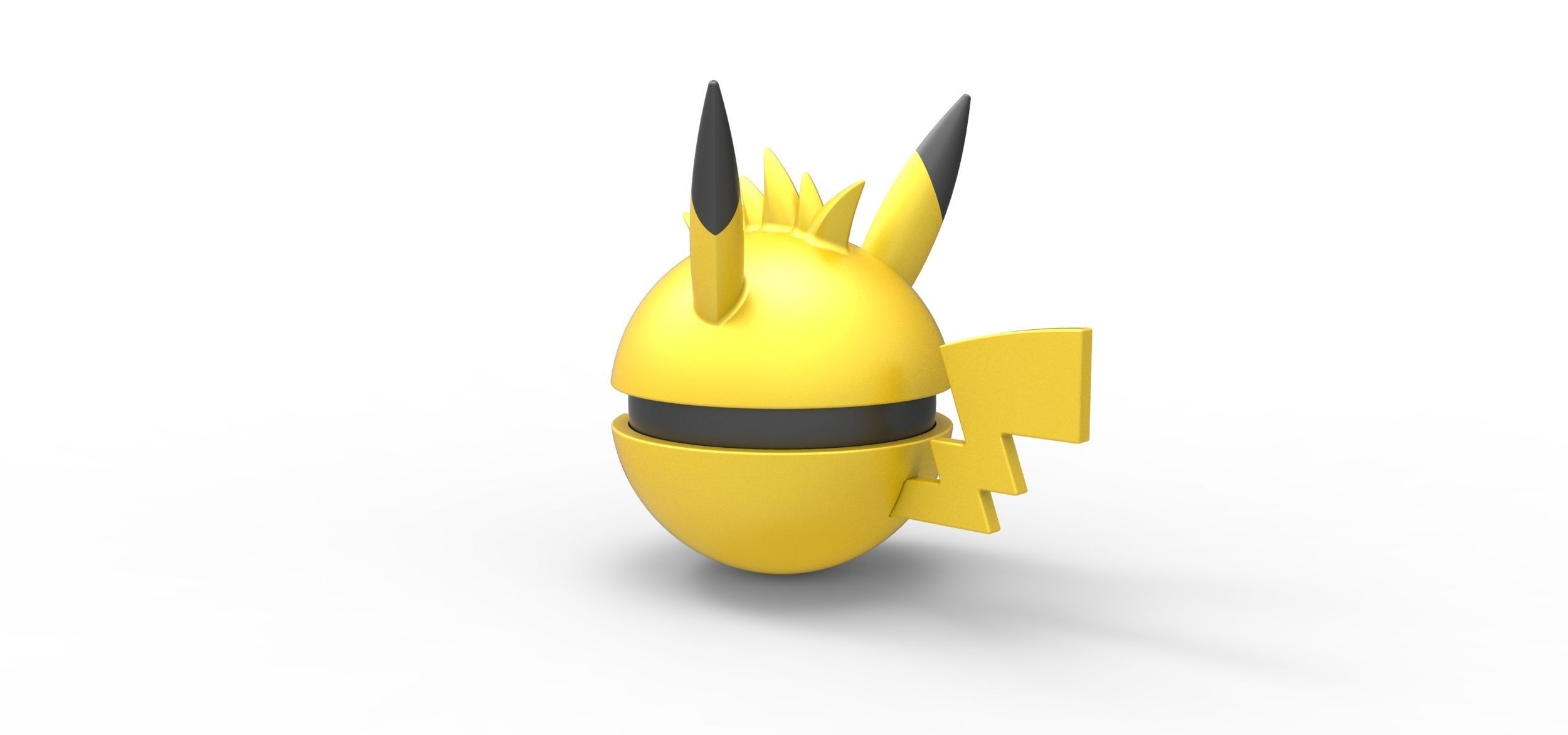 Pikachu Spike orb 3D print model_7