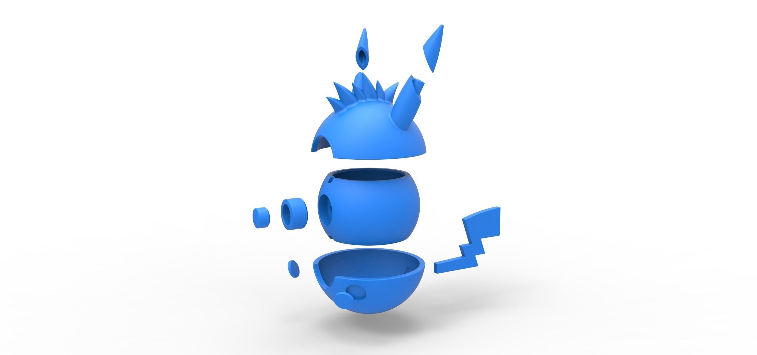Pikachu Spike orb 3D print model_17