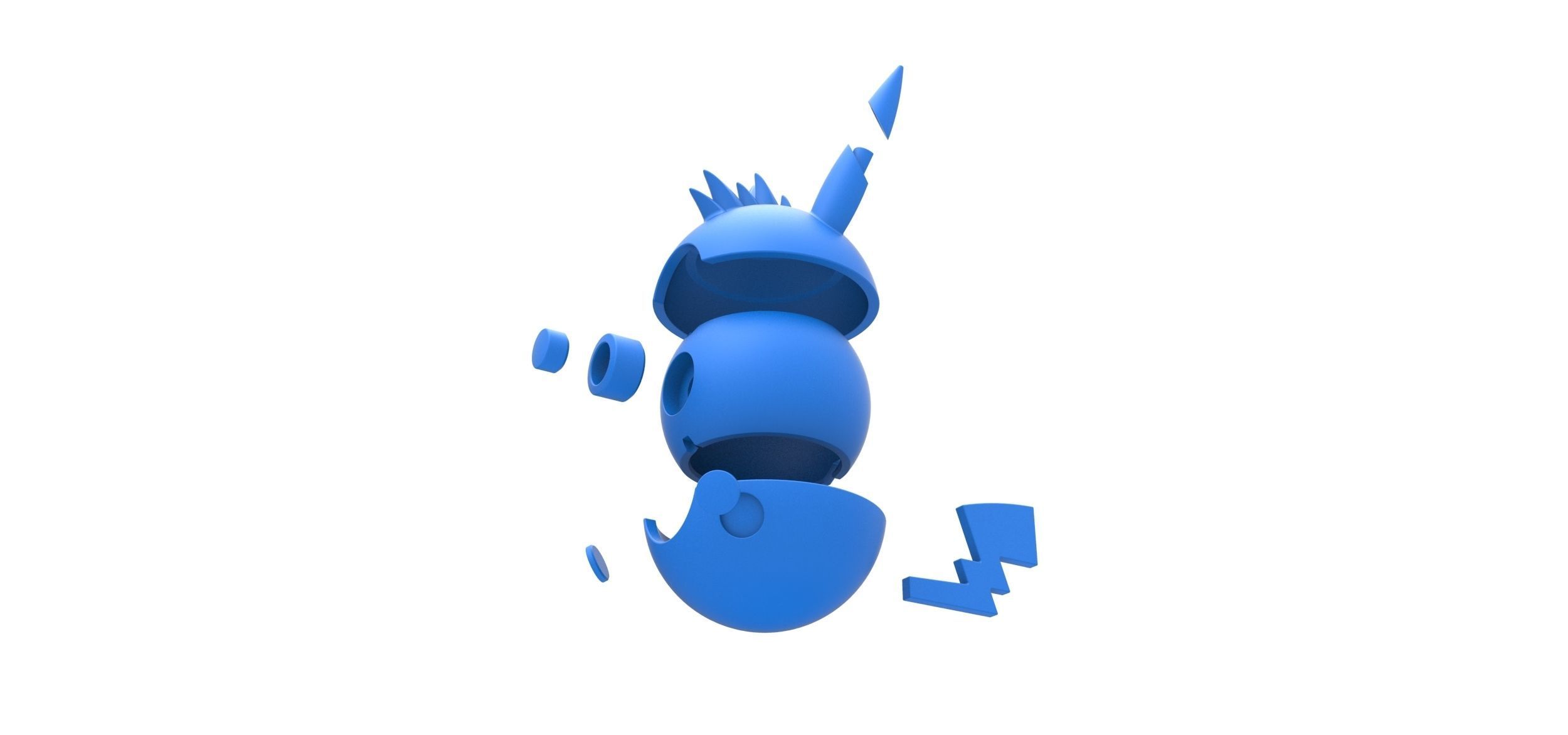 Pikachu Spike orb 3D print model_18