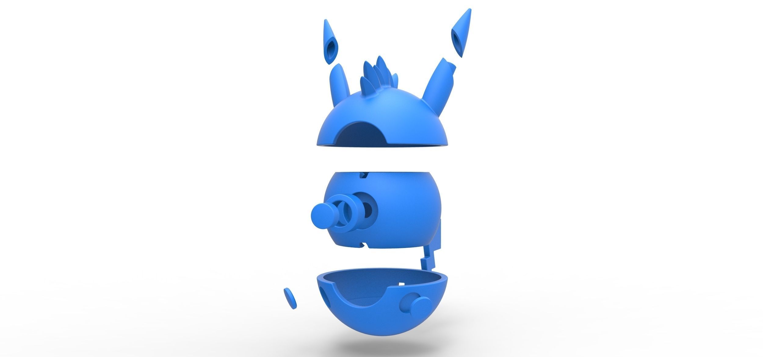 Pikachu Spike orb 3D print model_19