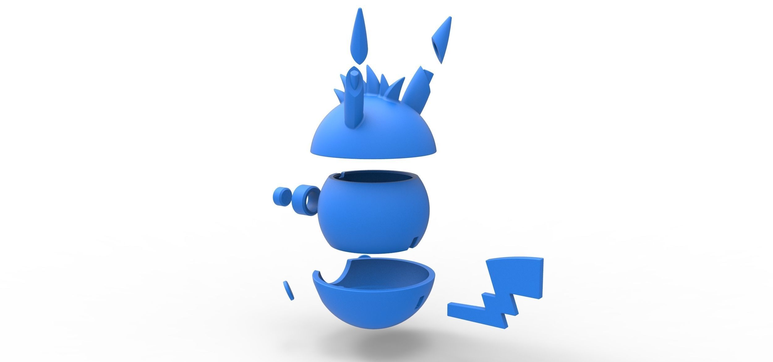 Pikachu Spike orb 3D print model_21