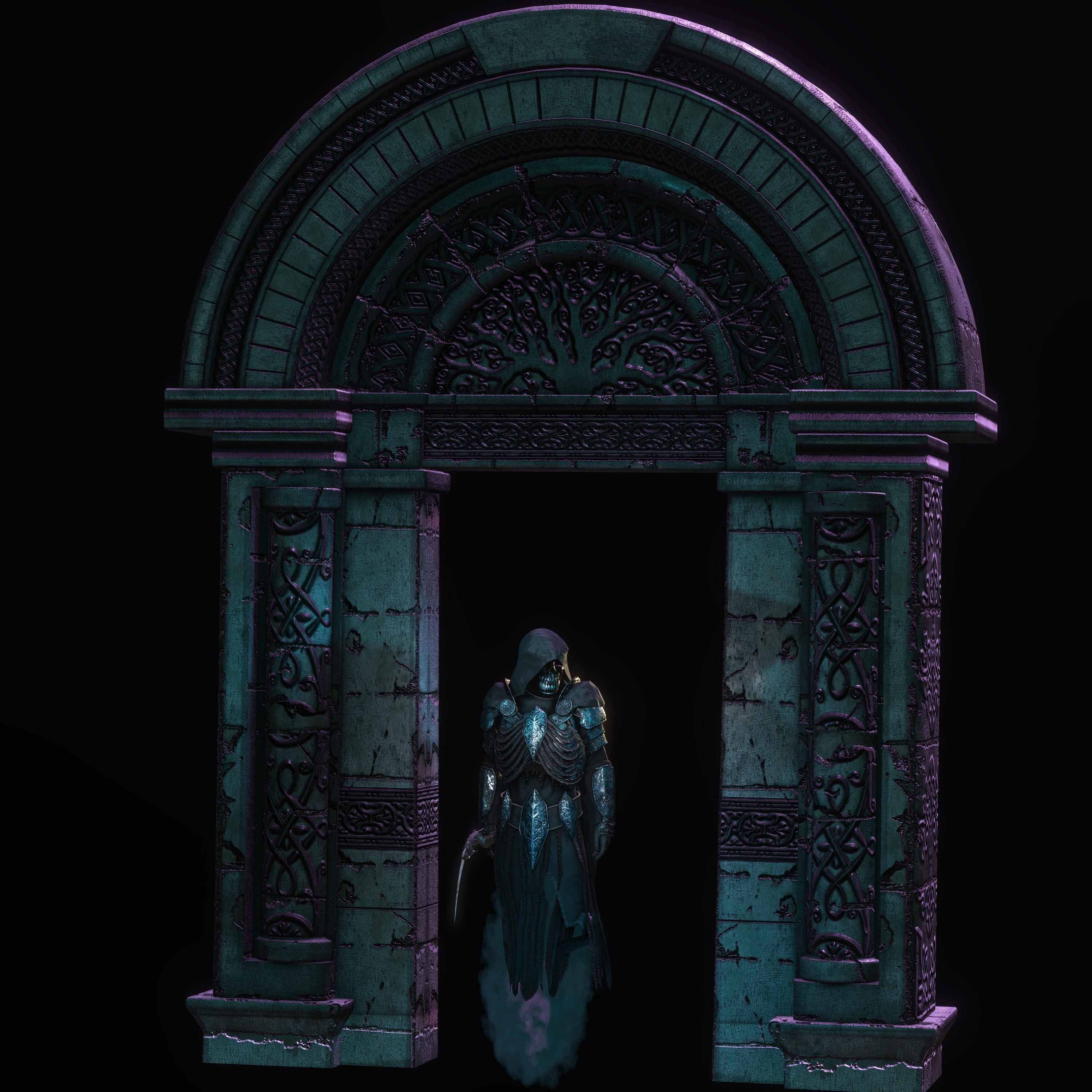 Reaper Character Low-poly 3D model_11