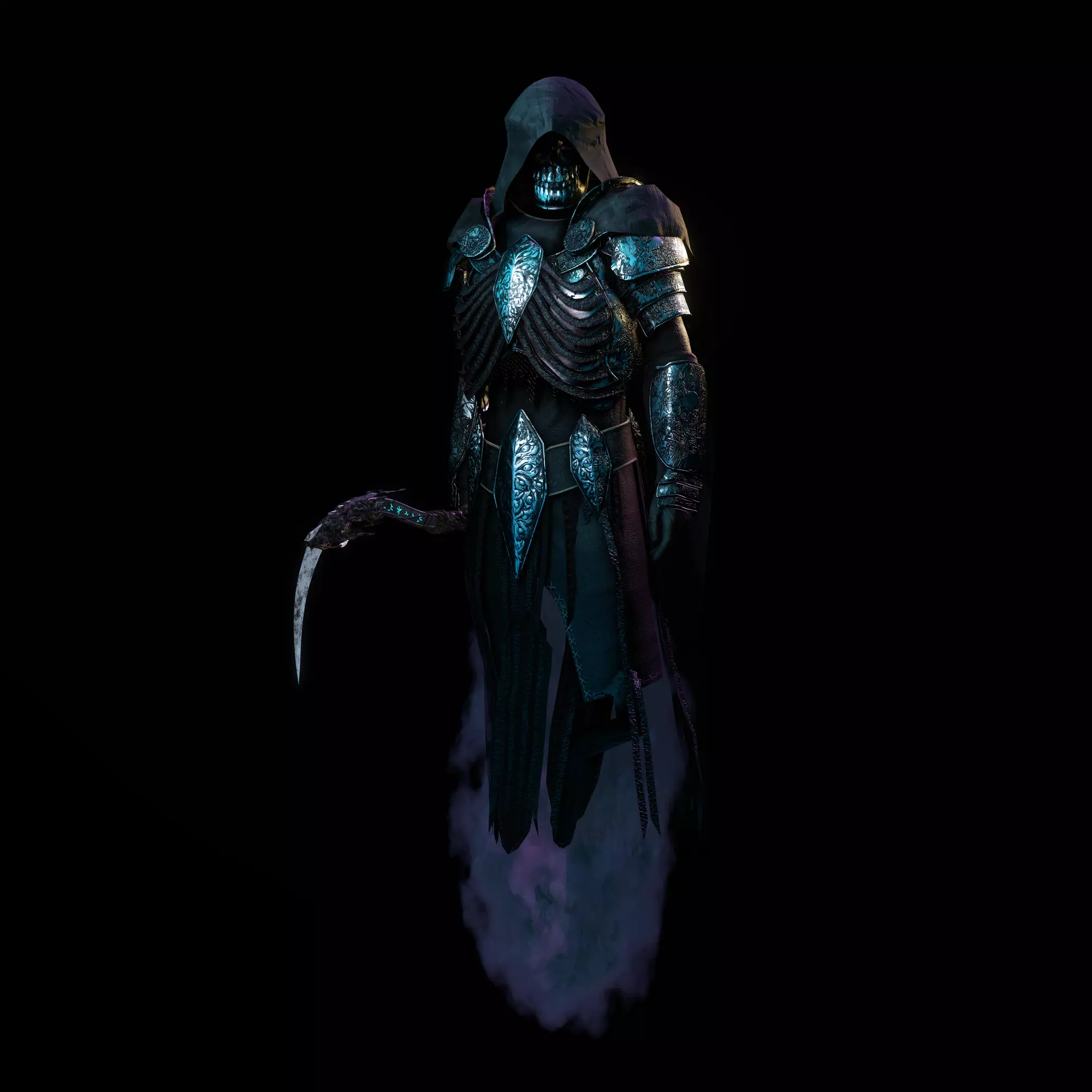 Reaper Character Low-poly 3D model_0