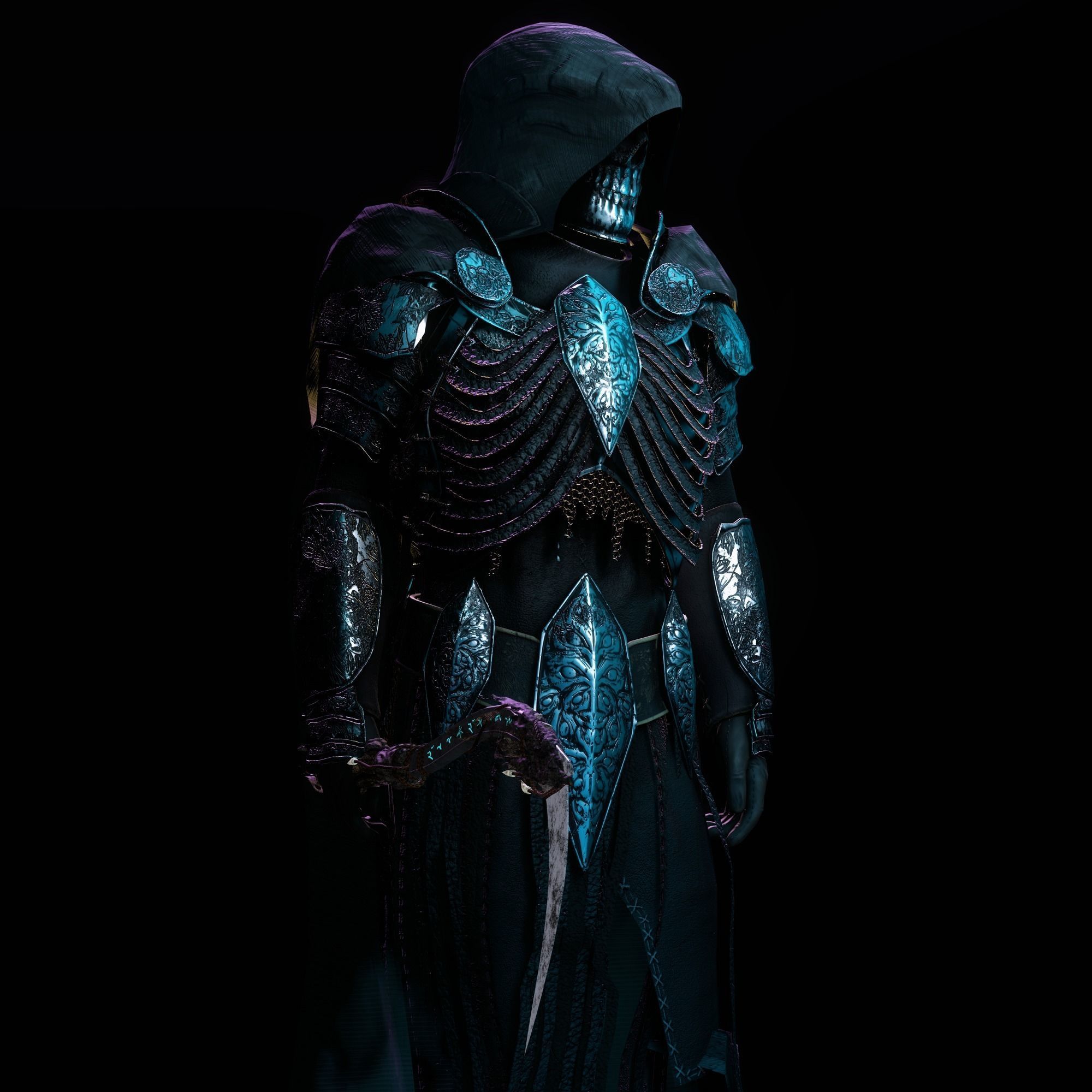 Reaper Character Low-poly 3D model_12