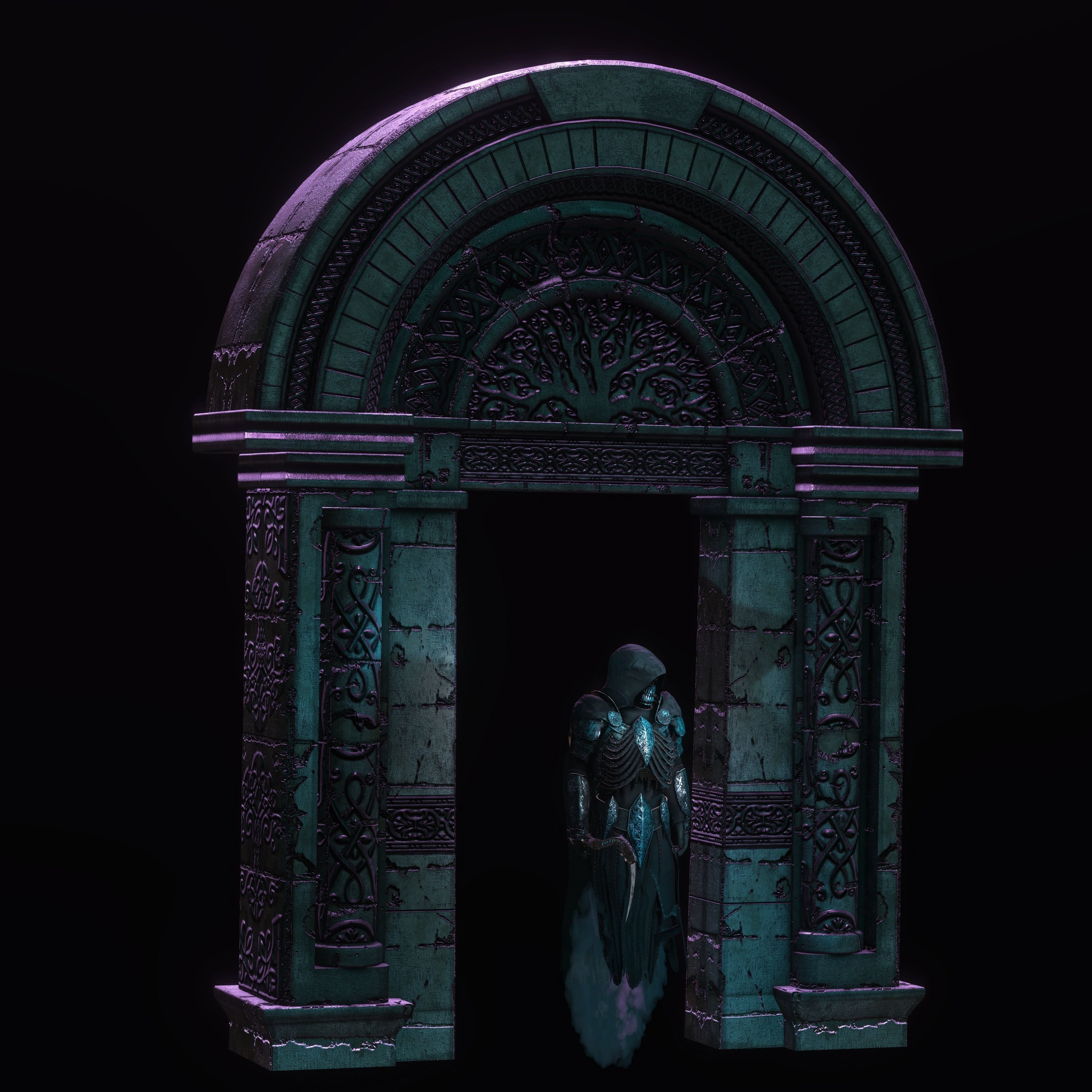 Reaper Character Low-poly 3D model_17