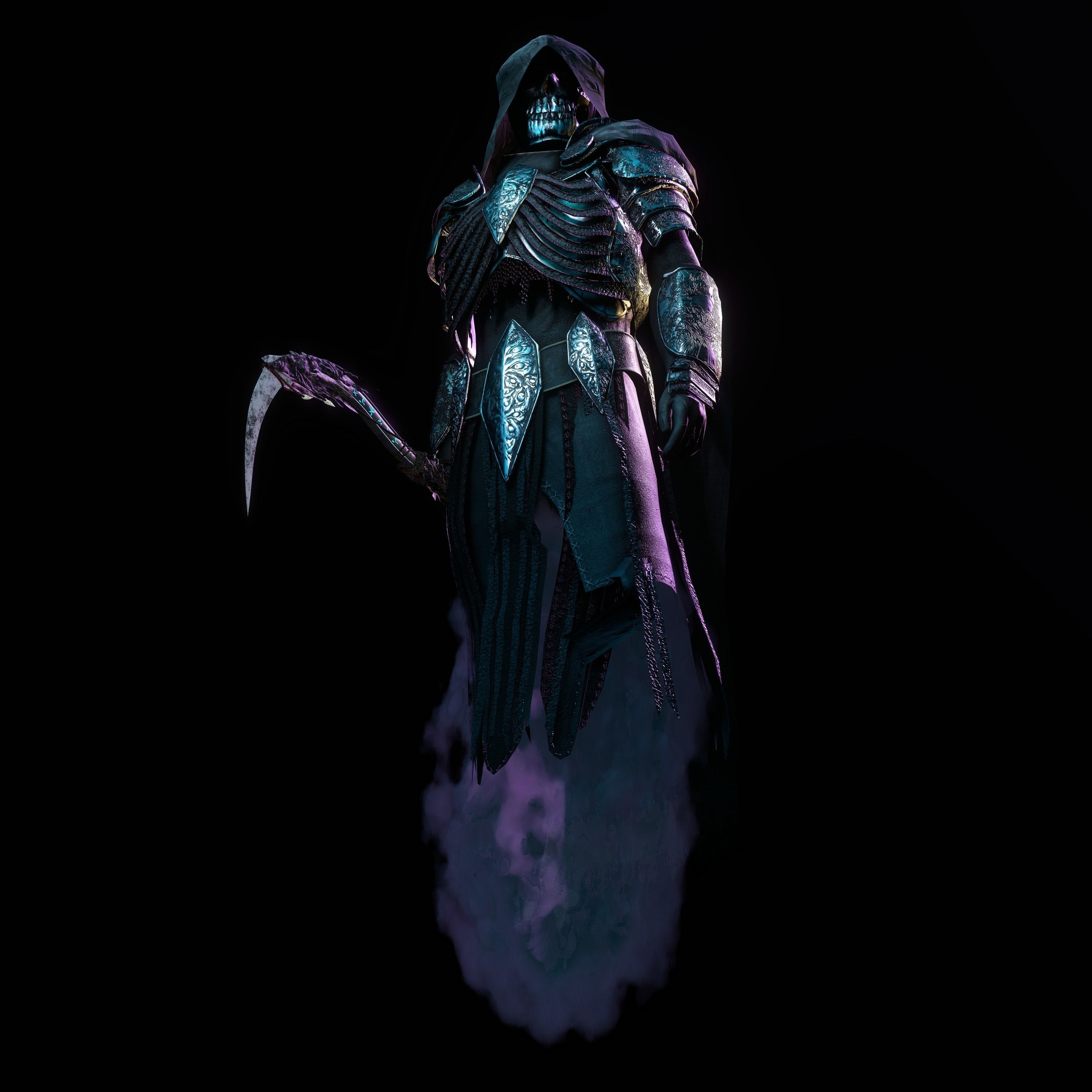 Reaper Character Low-poly 3D model_21
