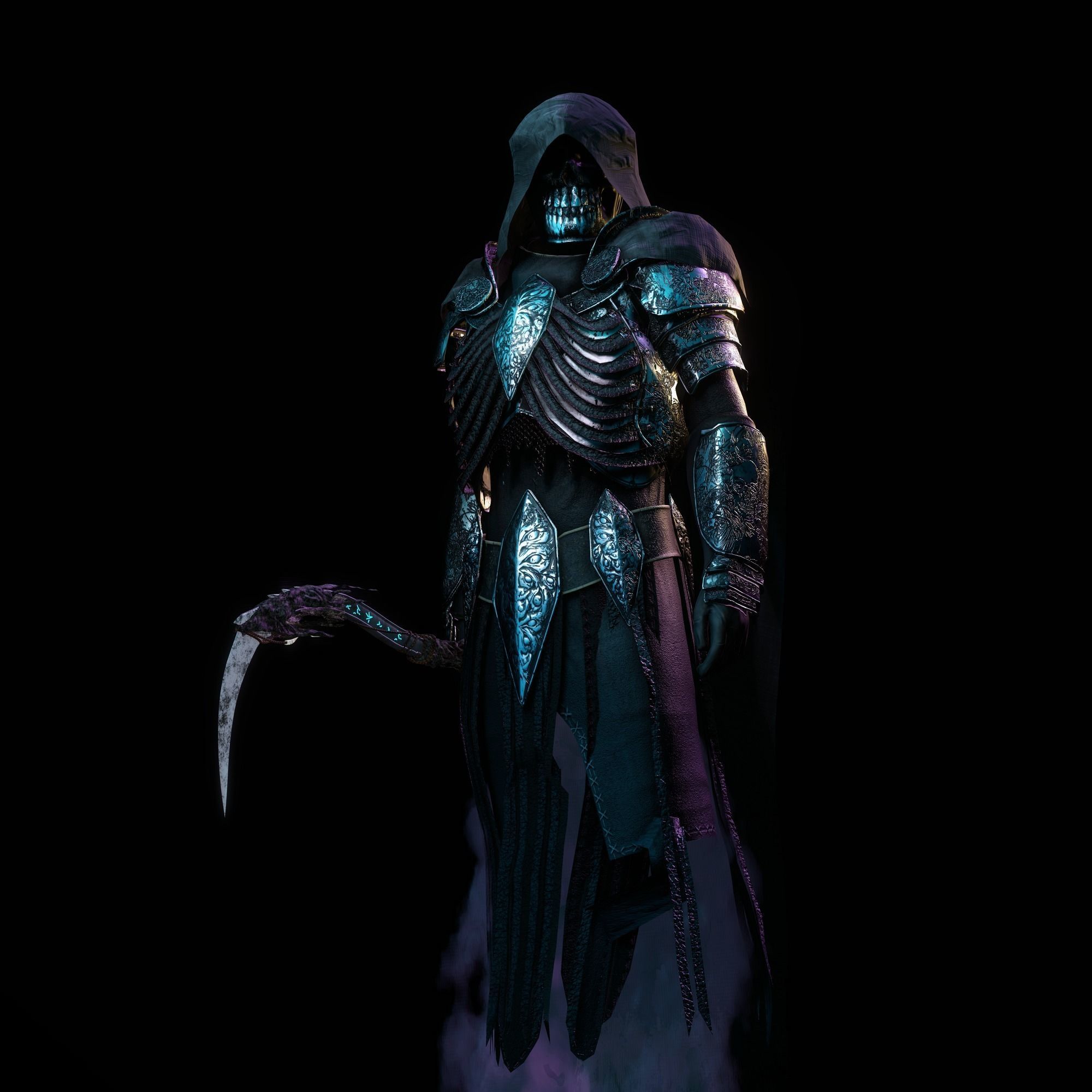 Reaper Character Low-poly 3D model_8