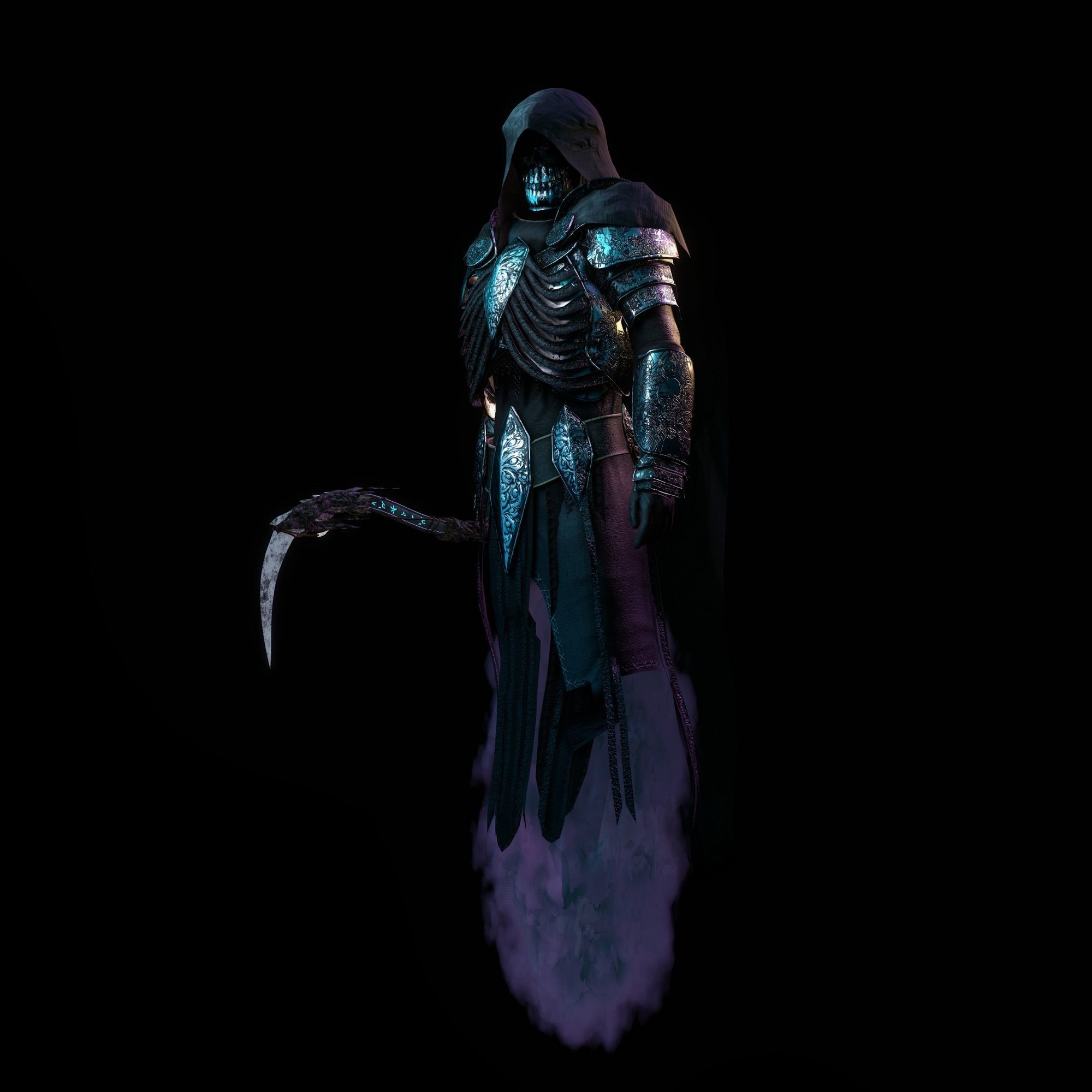 Reaper Character Low-poly 3D model_2