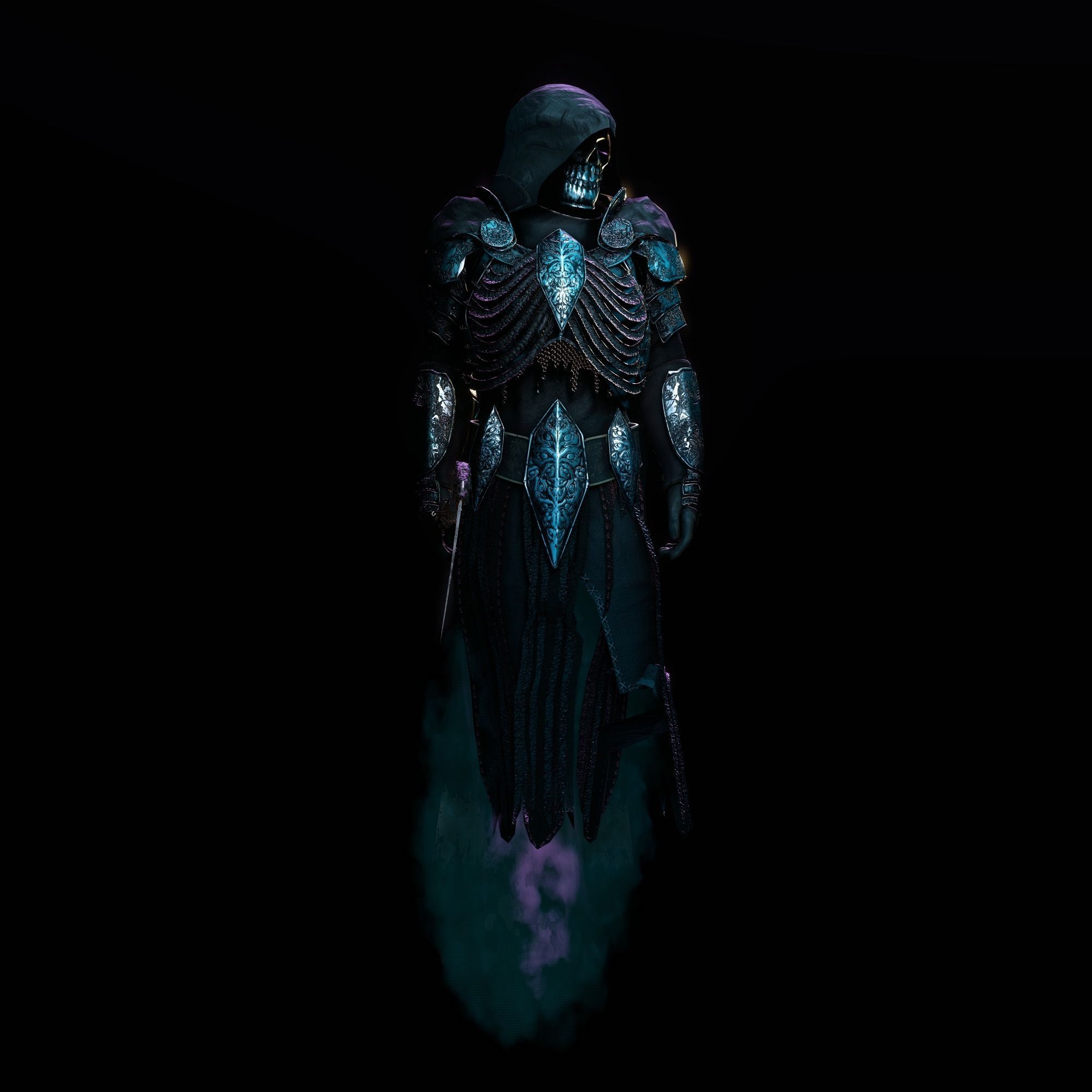 Reaper Character Low-poly 3D model_1