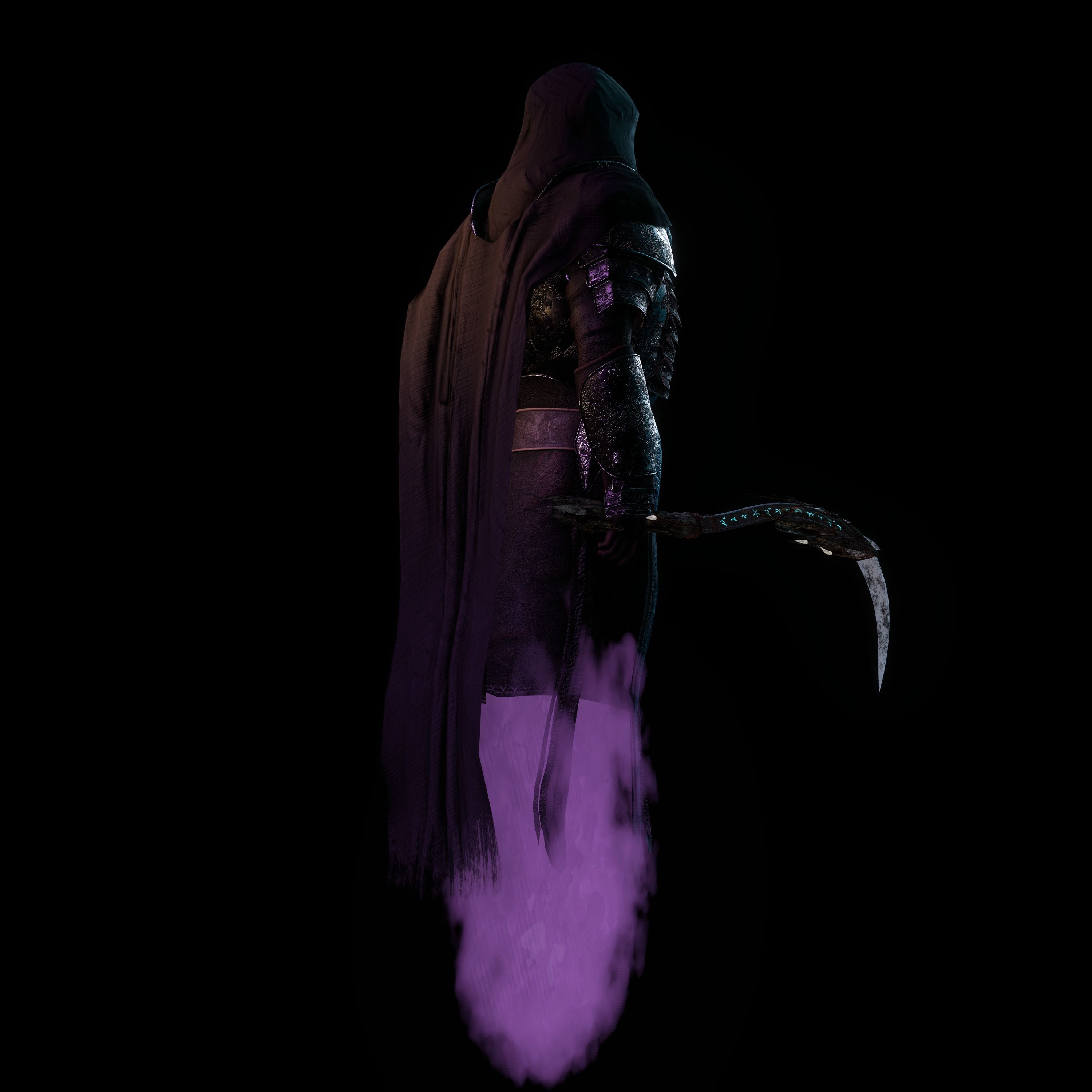 Reaper Character Low-poly 3D model_20
