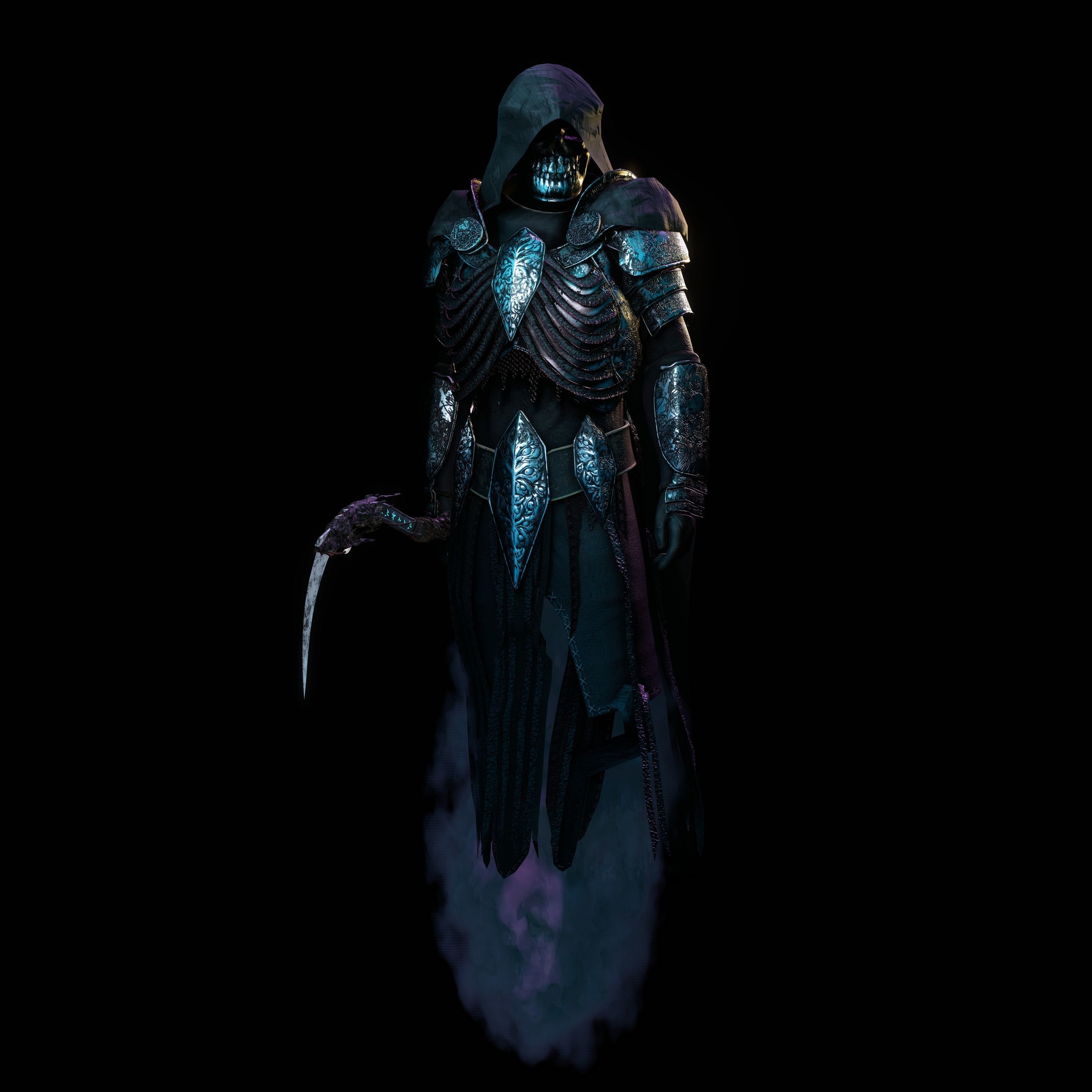 Reaper Character Low-poly 3D model_18