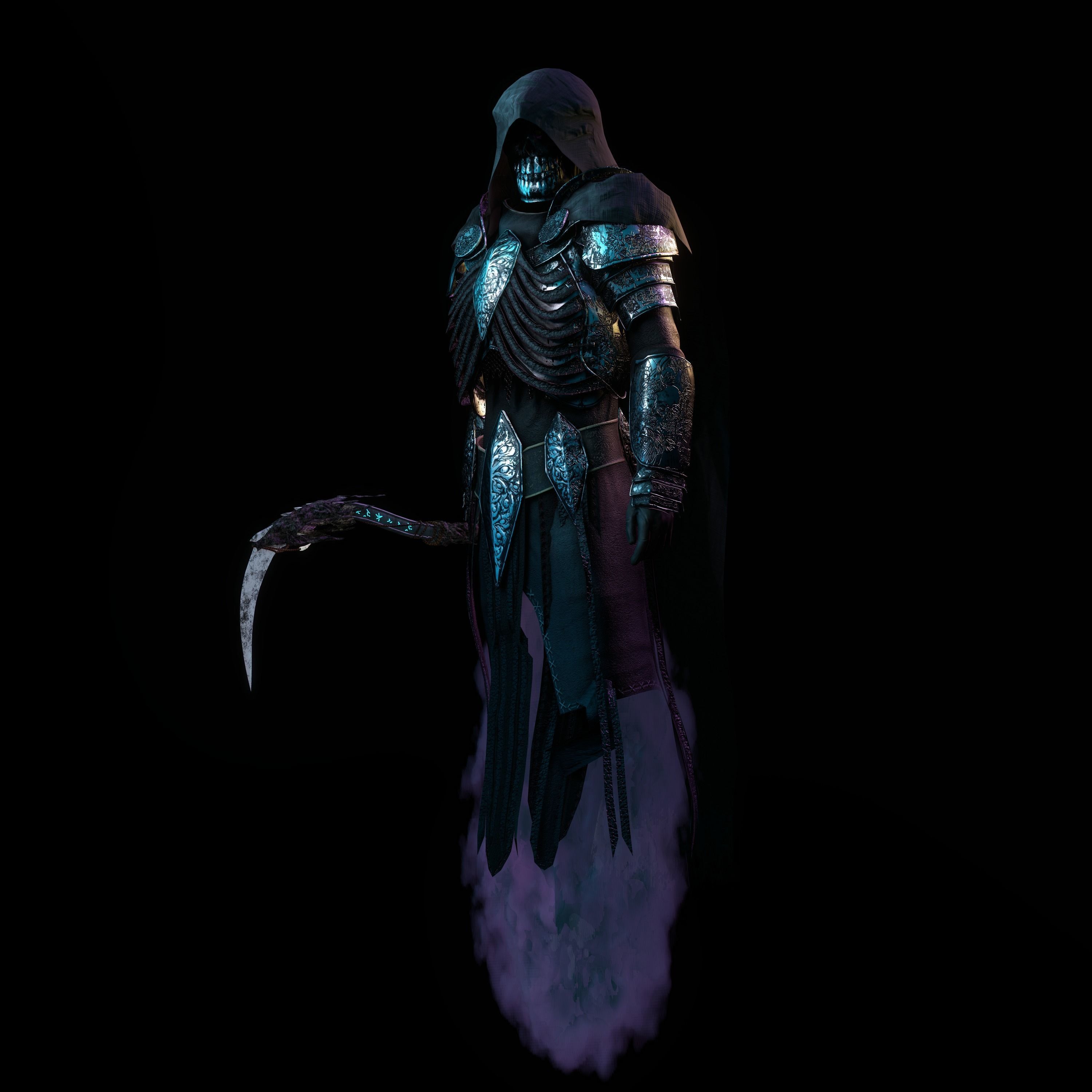 Reaper Character Low-poly 3D model_19