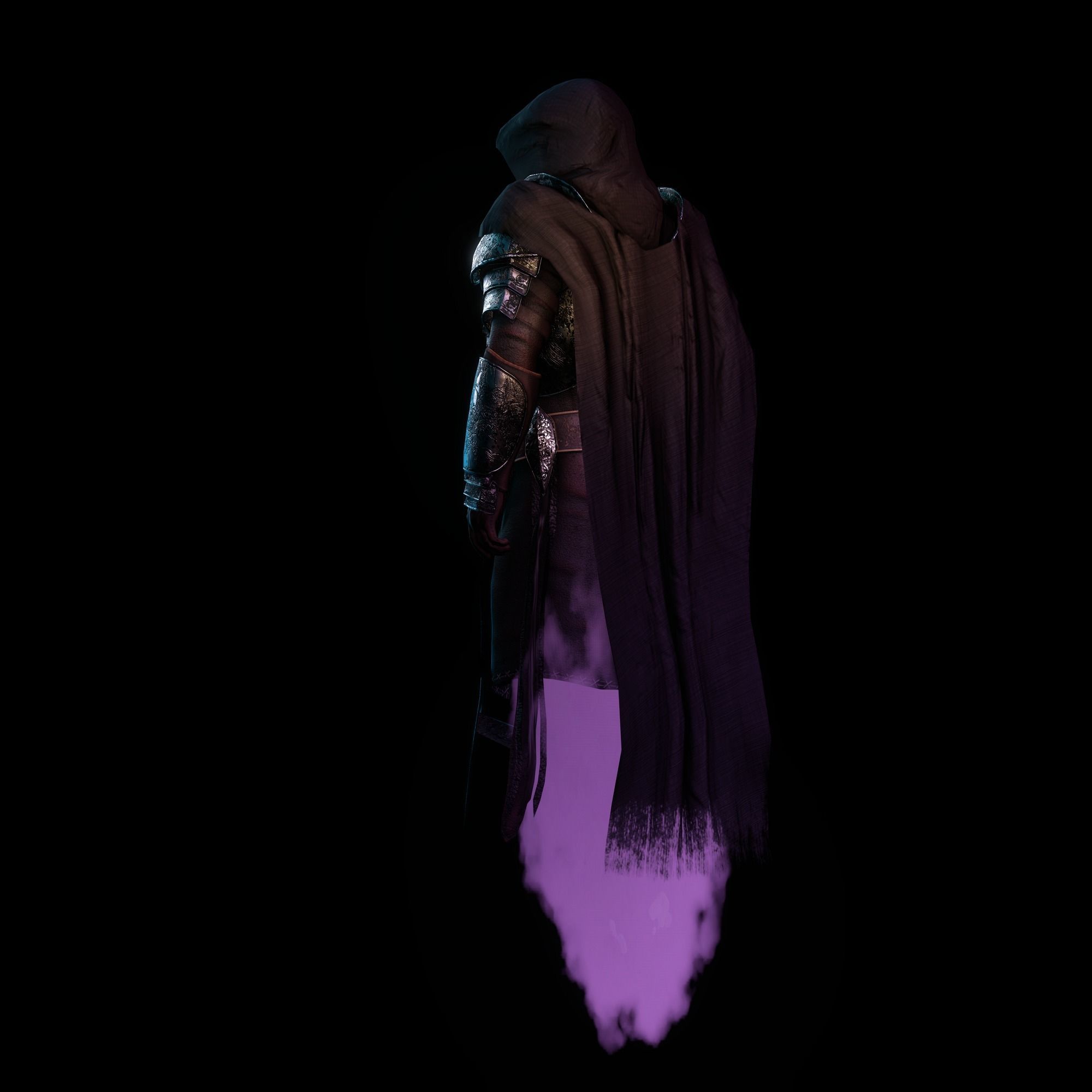 Reaper Character Low-poly 3D model_3