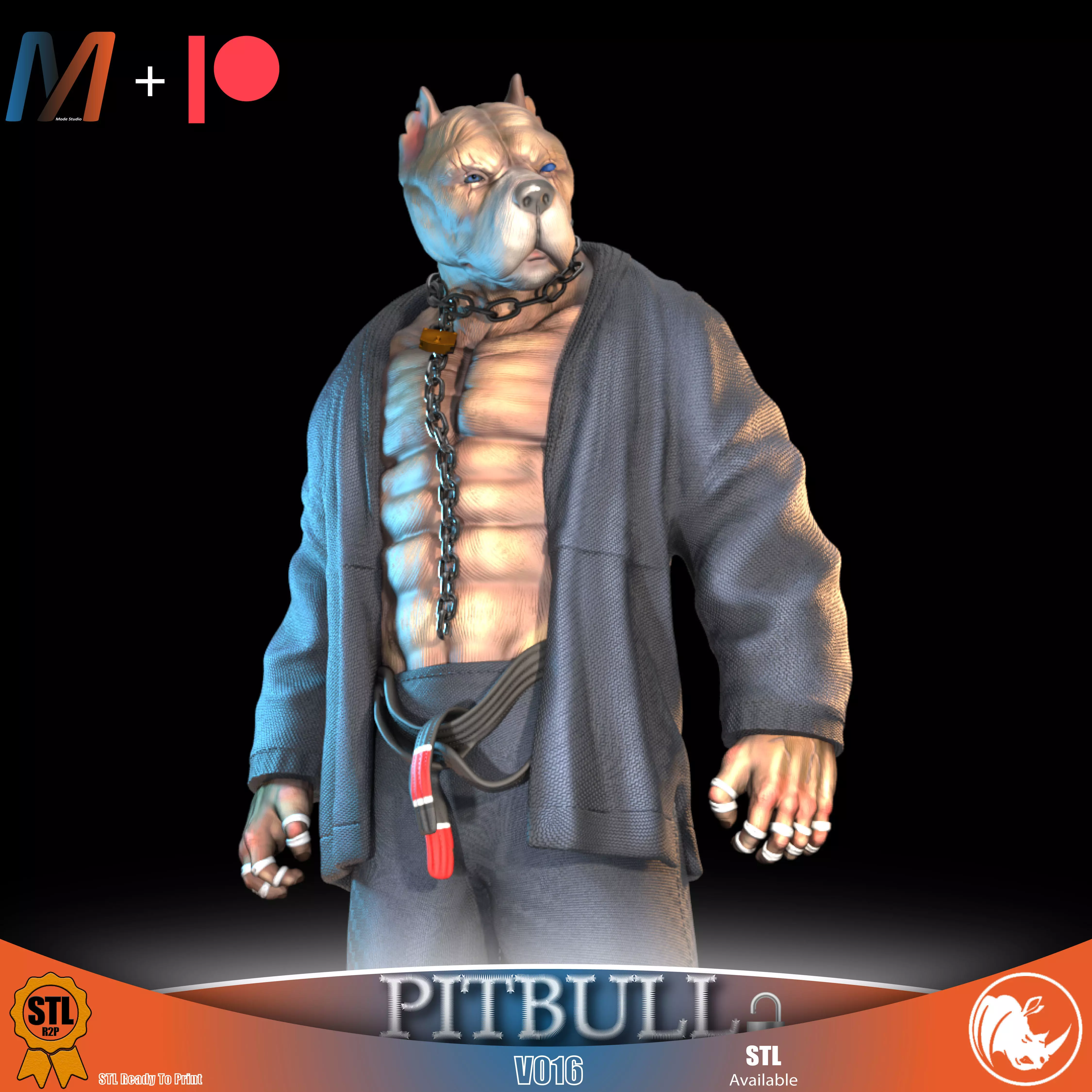 V016 - PITBULL 3D print model