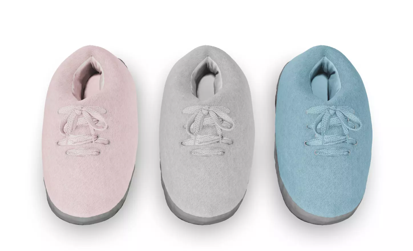 Puffy Baby Slippers Low-poly 3D model