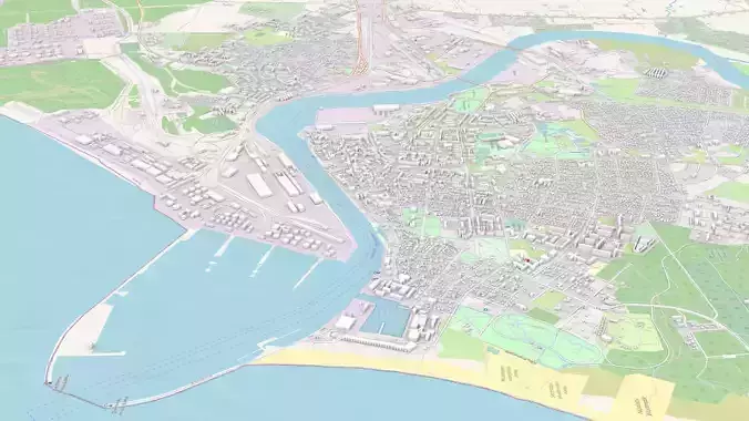 Cityscape Ventspils Latvia