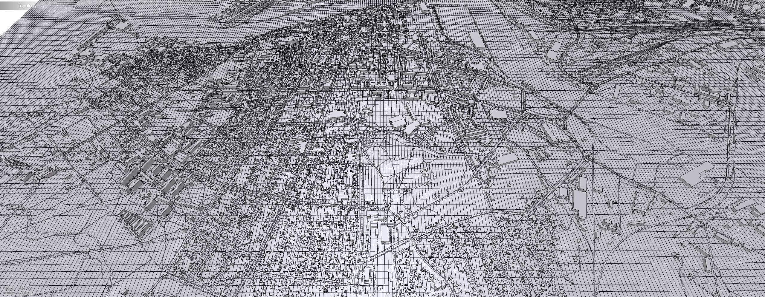 Cityscape Ventspils Latvia 3D model_13