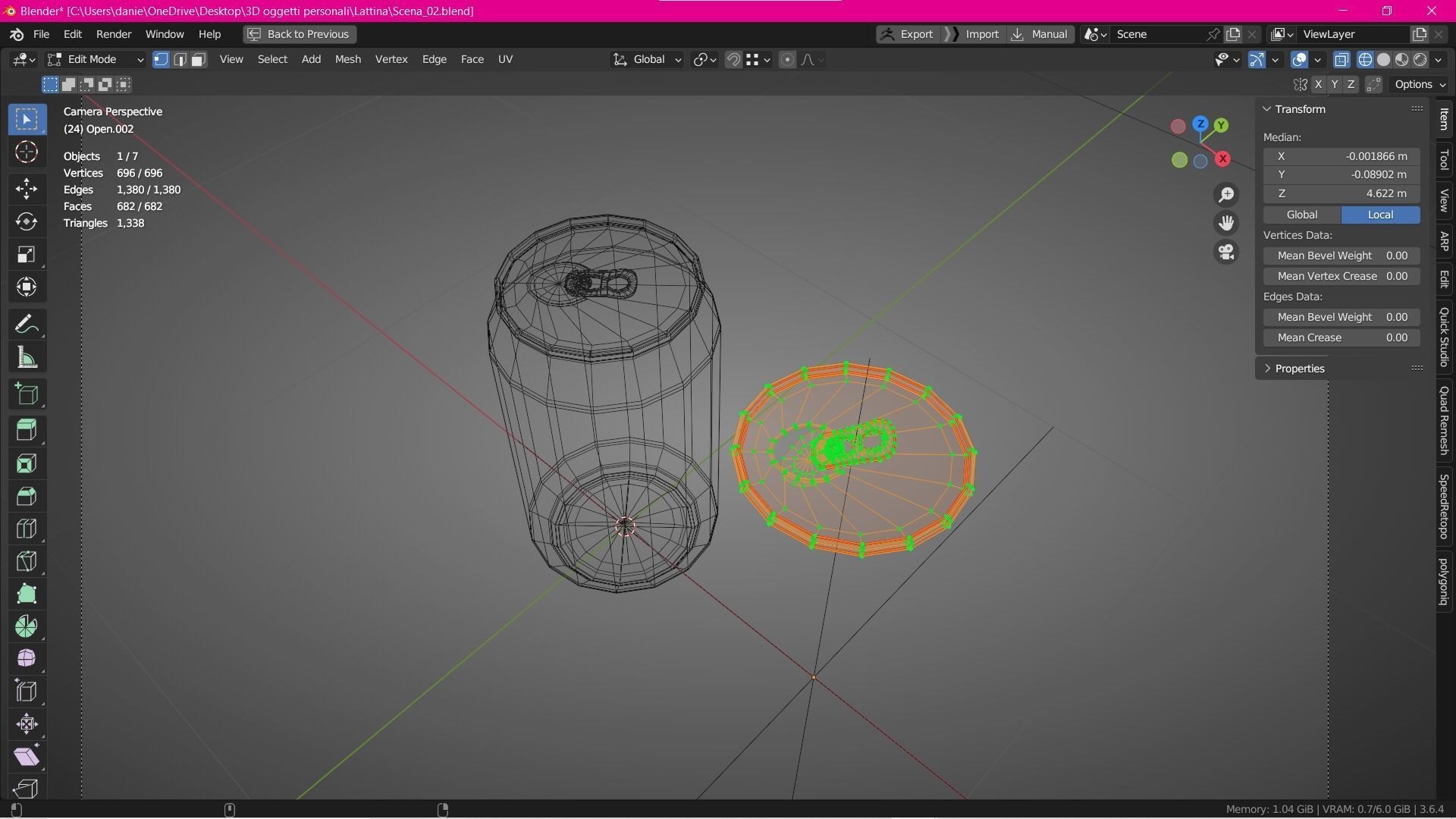 Tin cans pepsi fanta coca cola sprite Low-poly 3D model_13