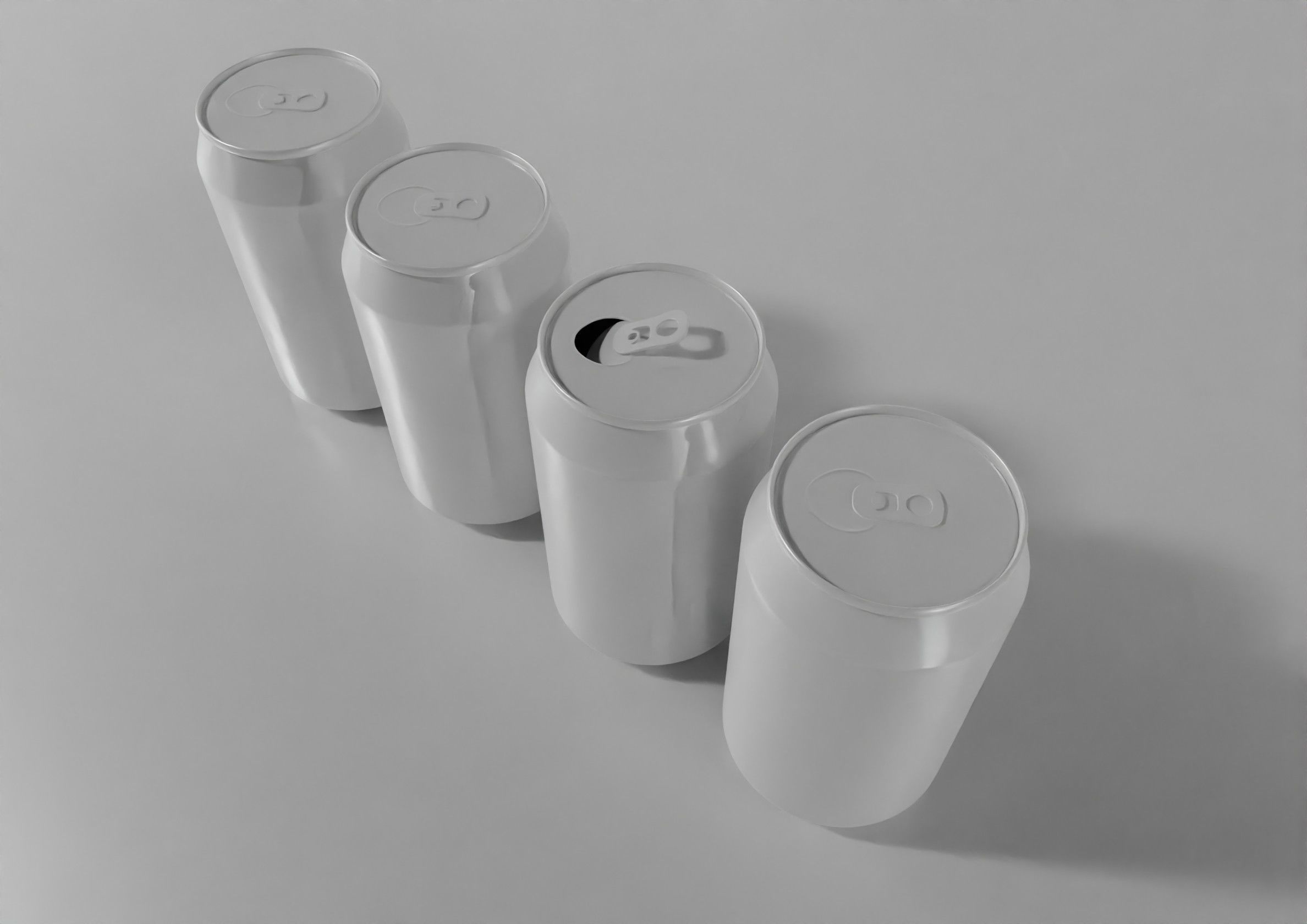 Tin cans pepsi fanta coca cola sprite Low-poly 3D model_14