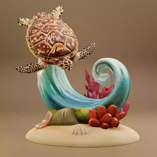 Hawksbill Turtle Sculpture