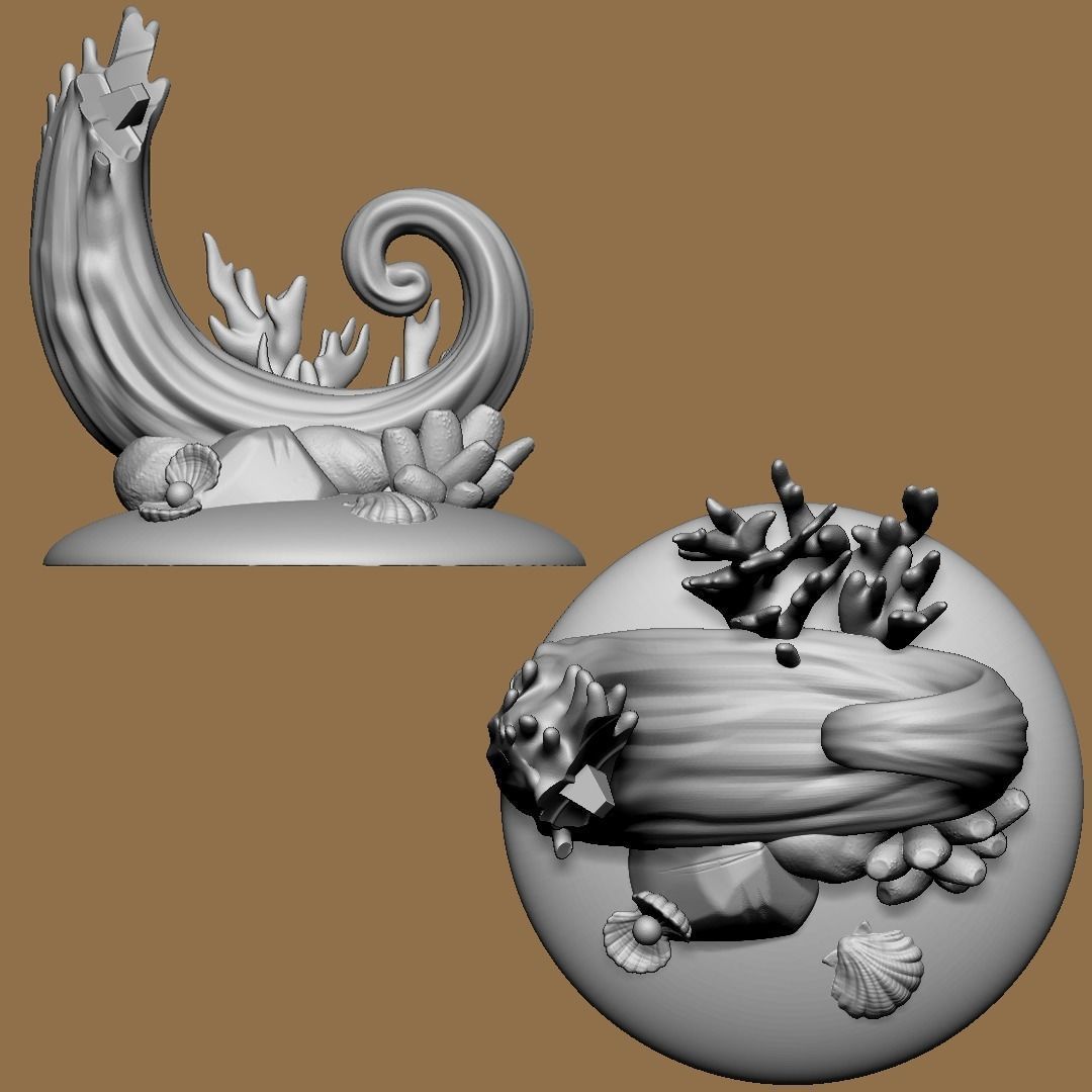 Hawksbill Turtle Sculpture 3D print model_4