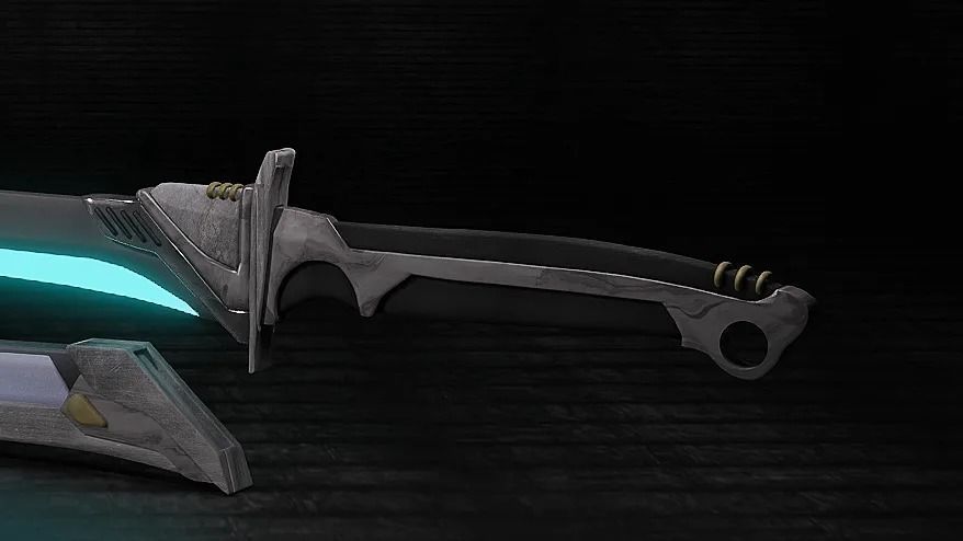 Sci-Fi Katana 3D model_2