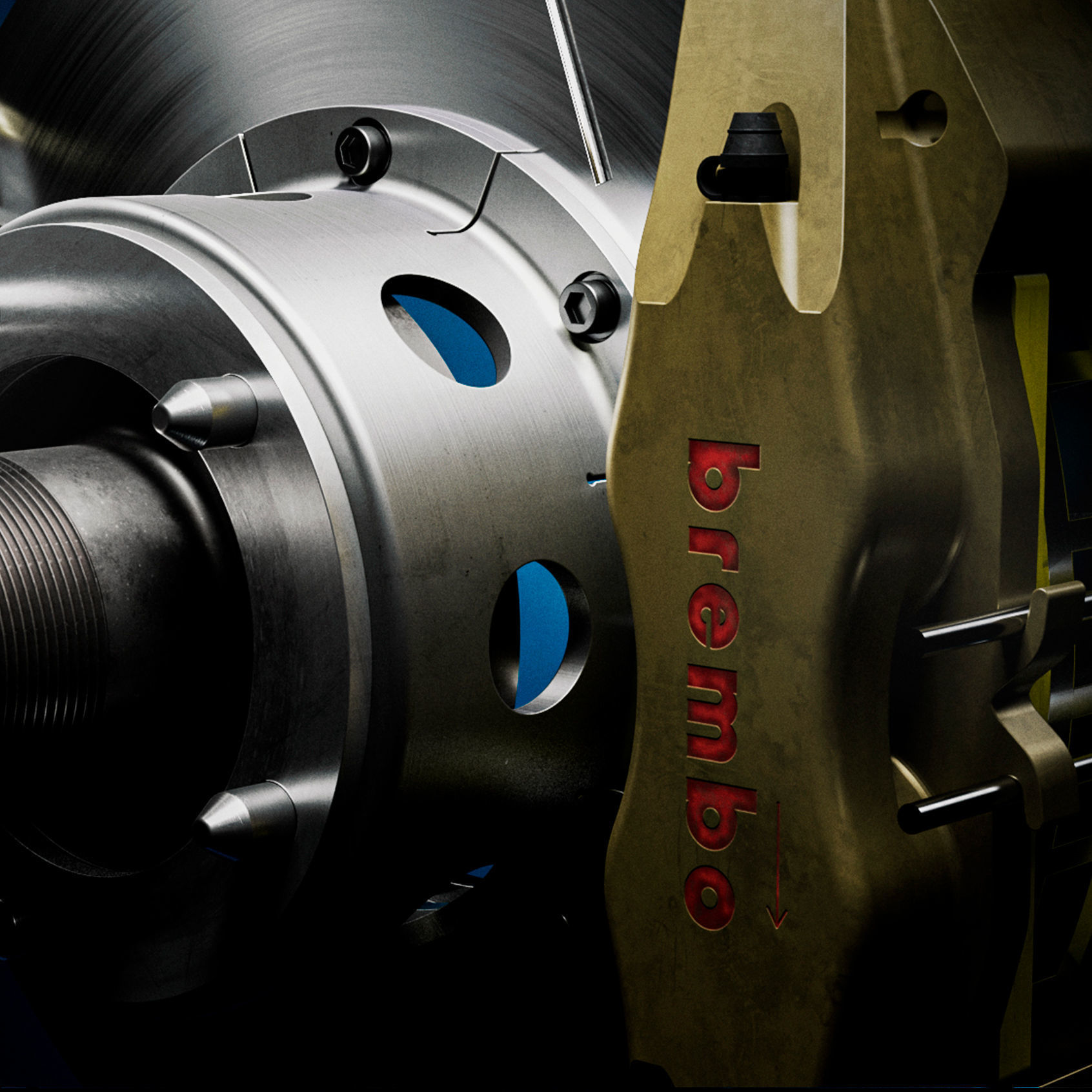 Brembo Racing Brakes - CAD Model  Free 3D model_1