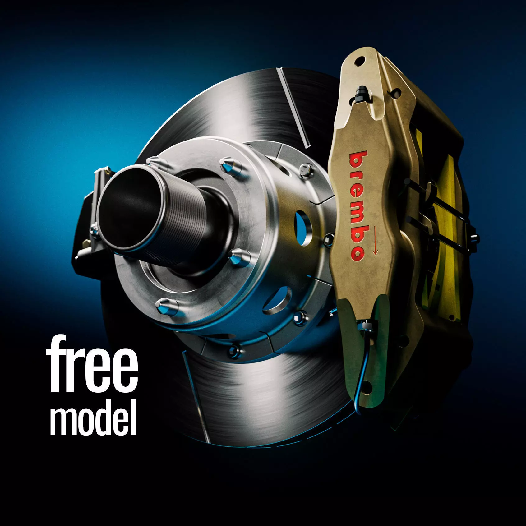 Brembo Racing Brakes - CAD Model  Free 3D model_0