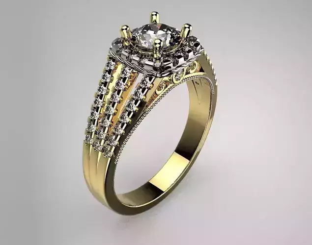 Luxury DIAMOND ENGAGEMENT RING  Diamond Women Rings Fine Jewelry