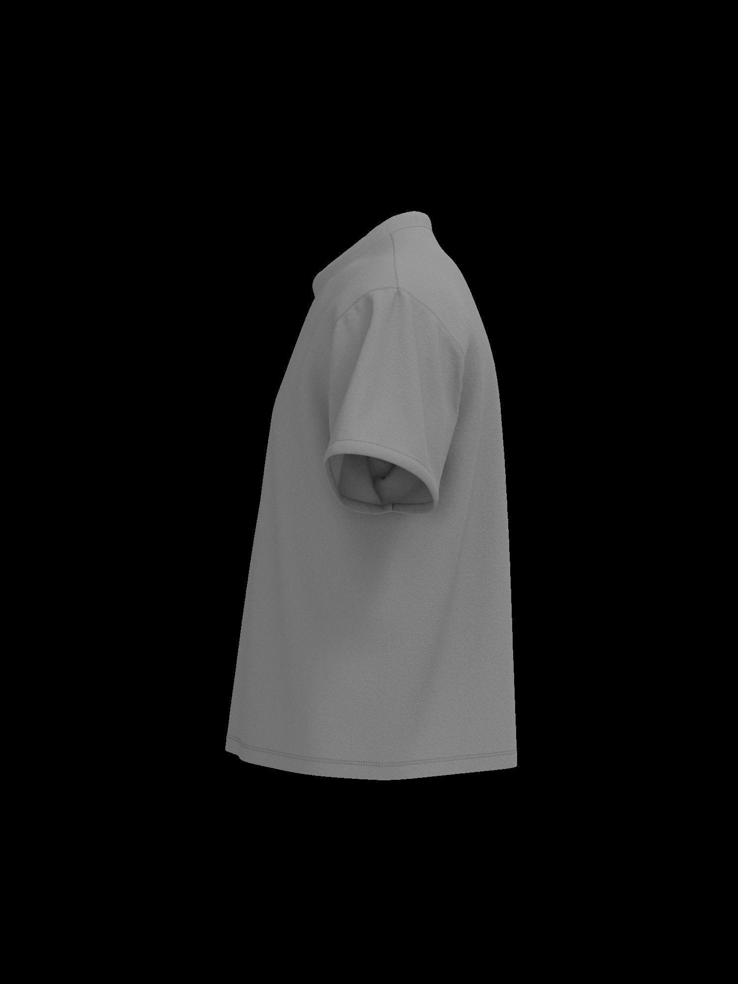 Male tshirt 3D model_4