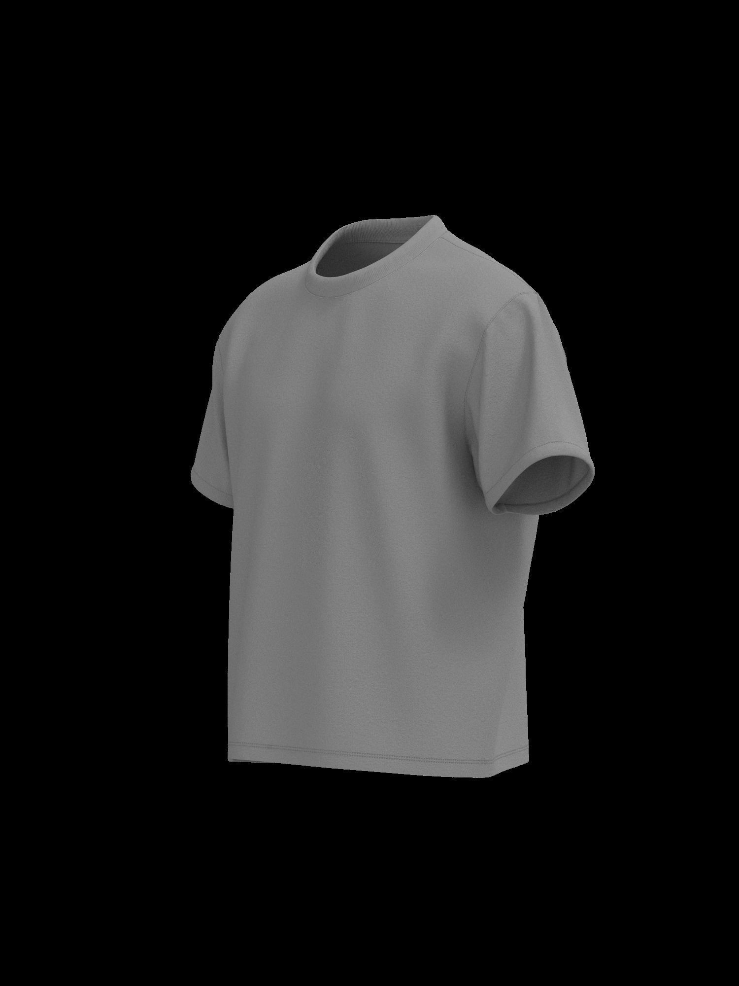 Male tshirt 3D model_6