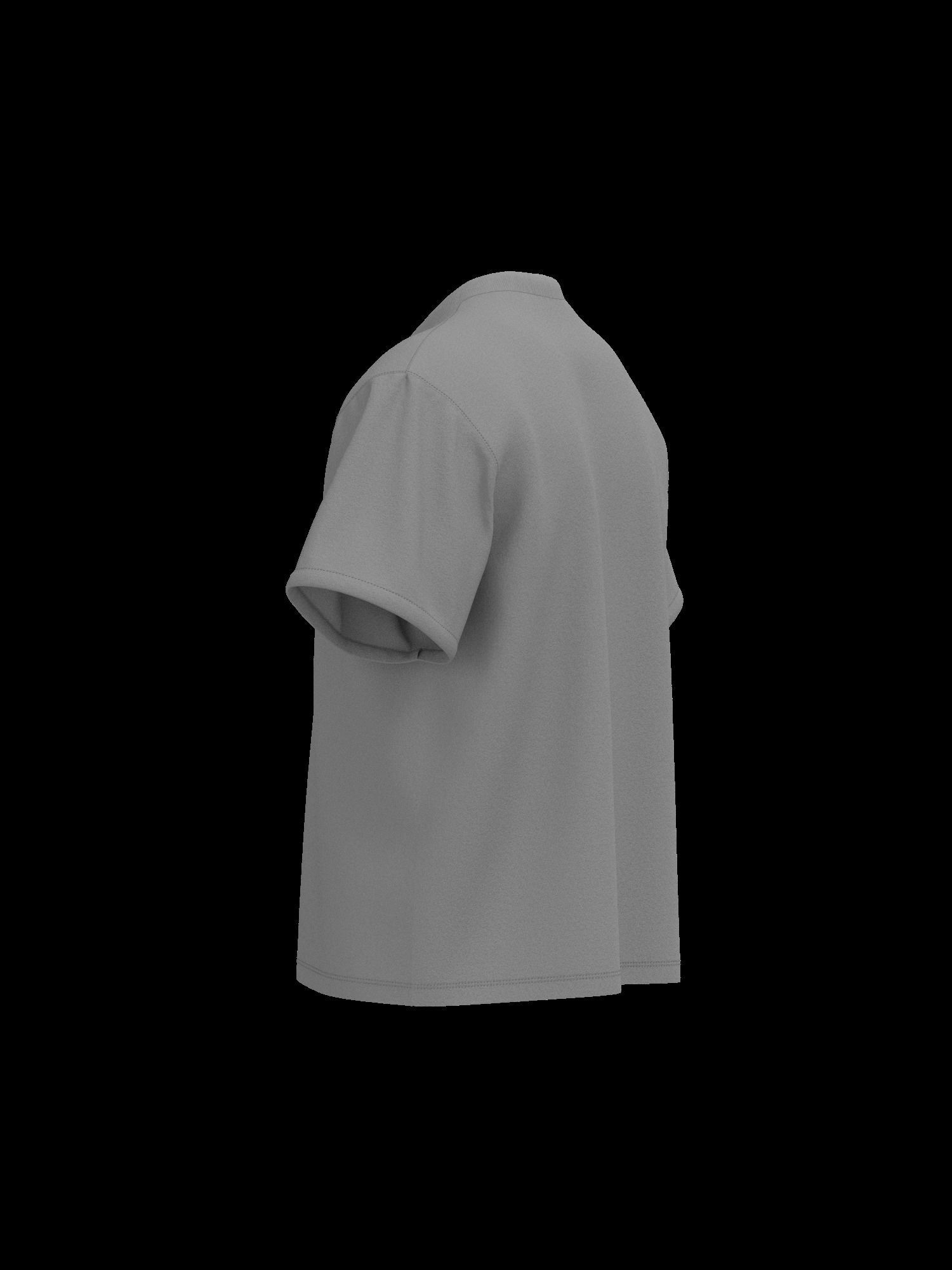 Male tshirt 3D model_3