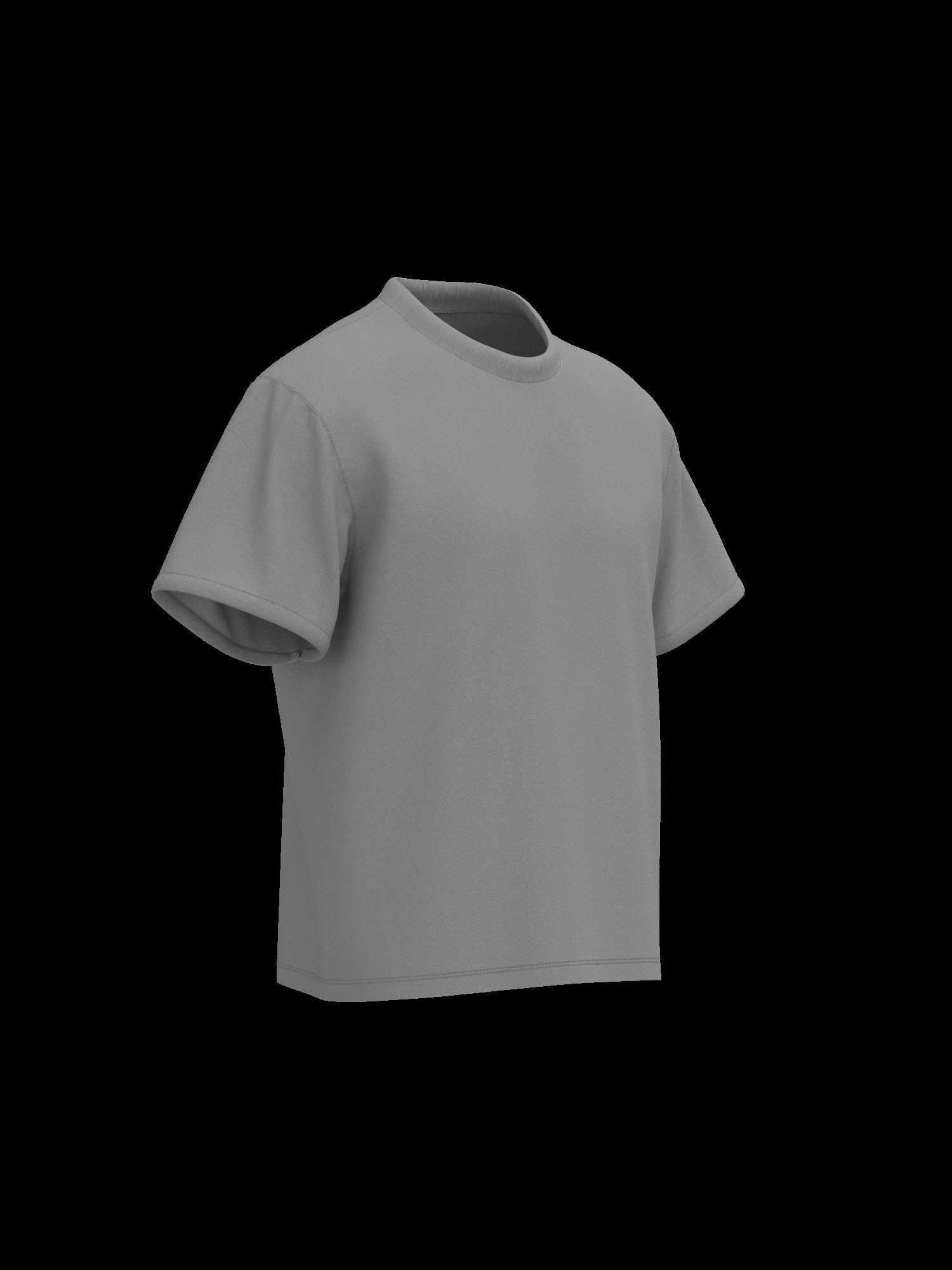 Male tshirt 3D model_8